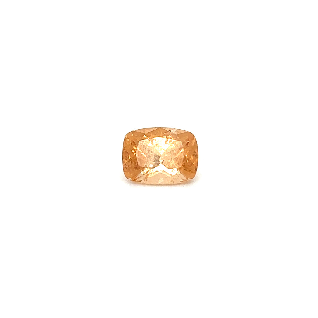 BESPOKE 3.63CT LIGHT ORANGE GROSSULAR GARNET RING