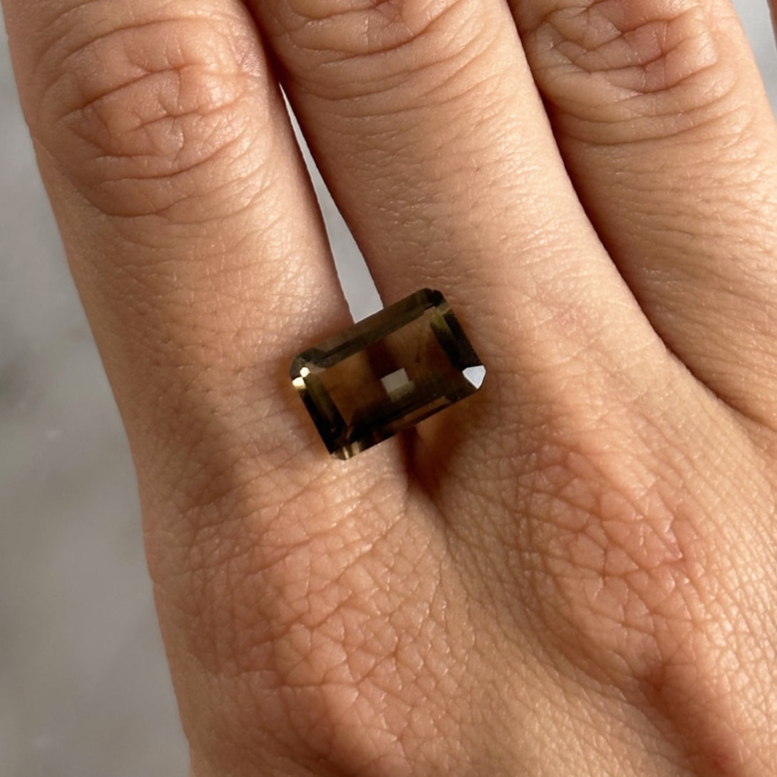 BESPOKE 3.36CT SMOKY QUARTZ RING