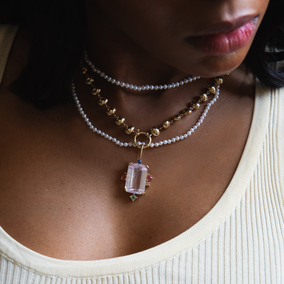 20.75CT KUNZITE MONTAGE CHARM