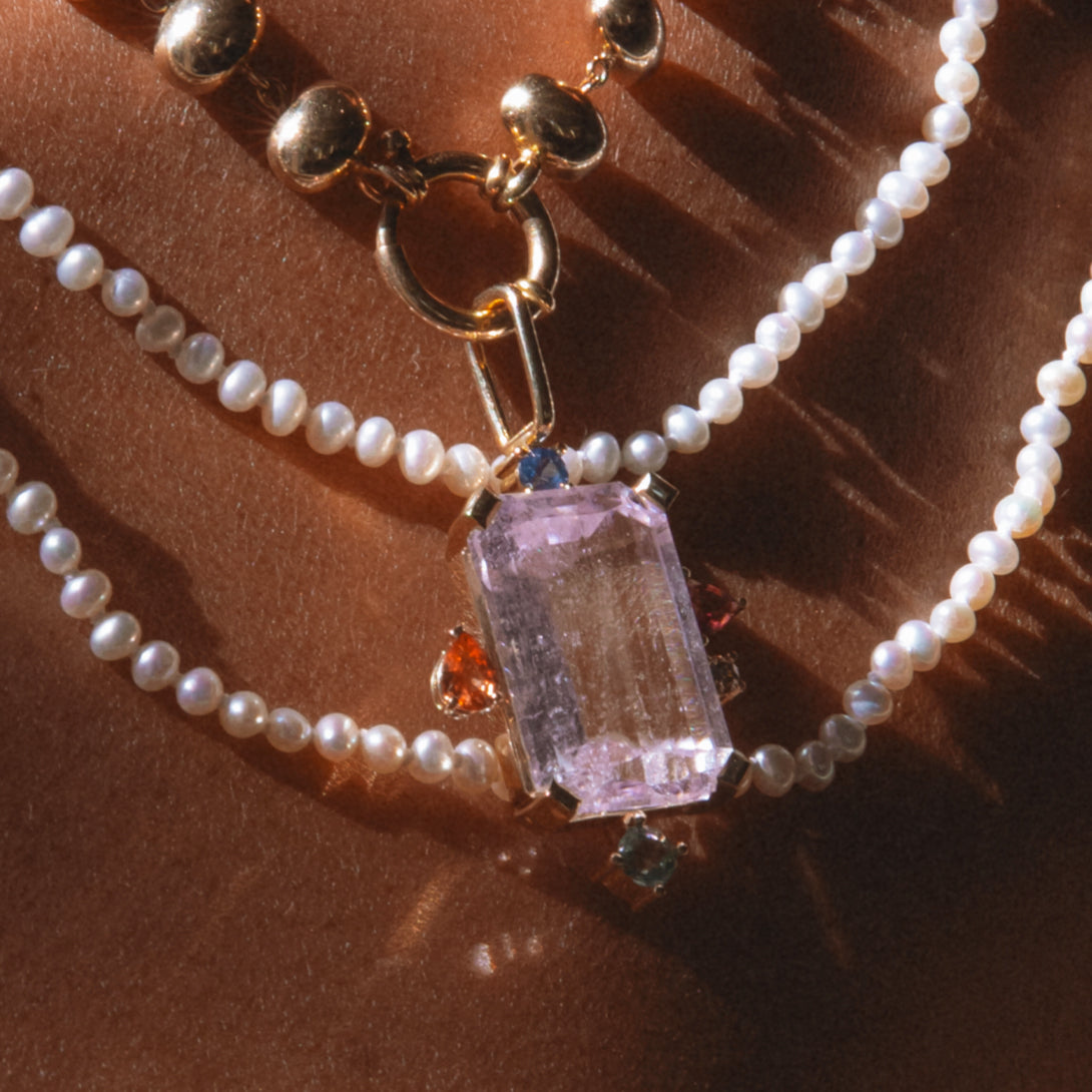 20.75CT KUNZITE MONTAGE CHARM