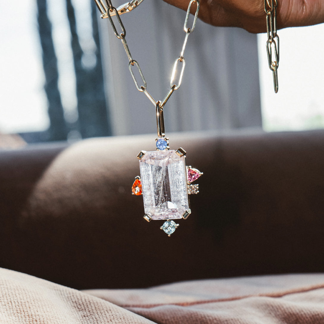 20.75CT KUNZITE MONTAGE CHARM