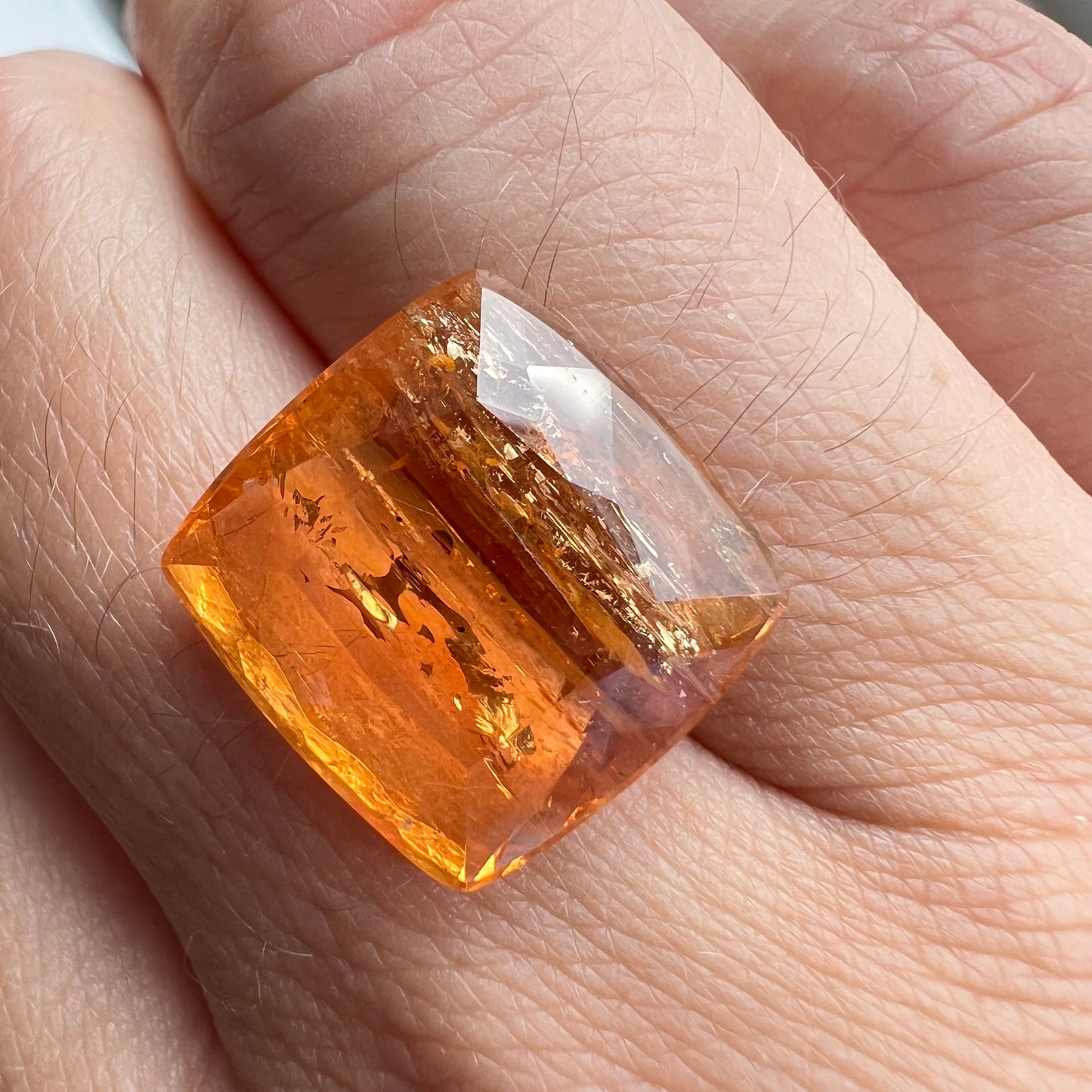 BESPOKE 15.25CT IMPERIAL TOPAZ RING