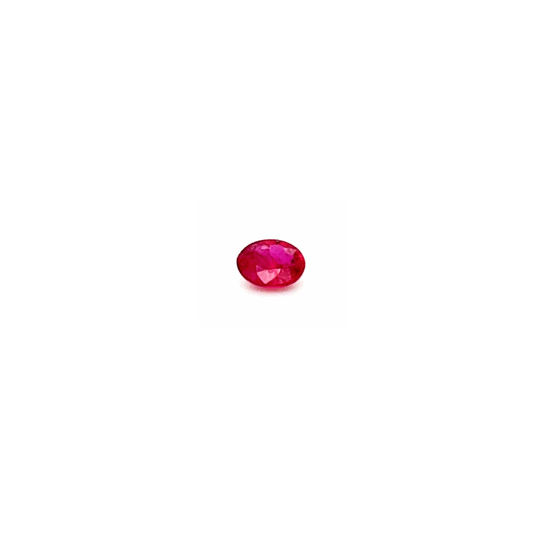 BESPOKE 0.53CT MINI OVAL RUBY RING