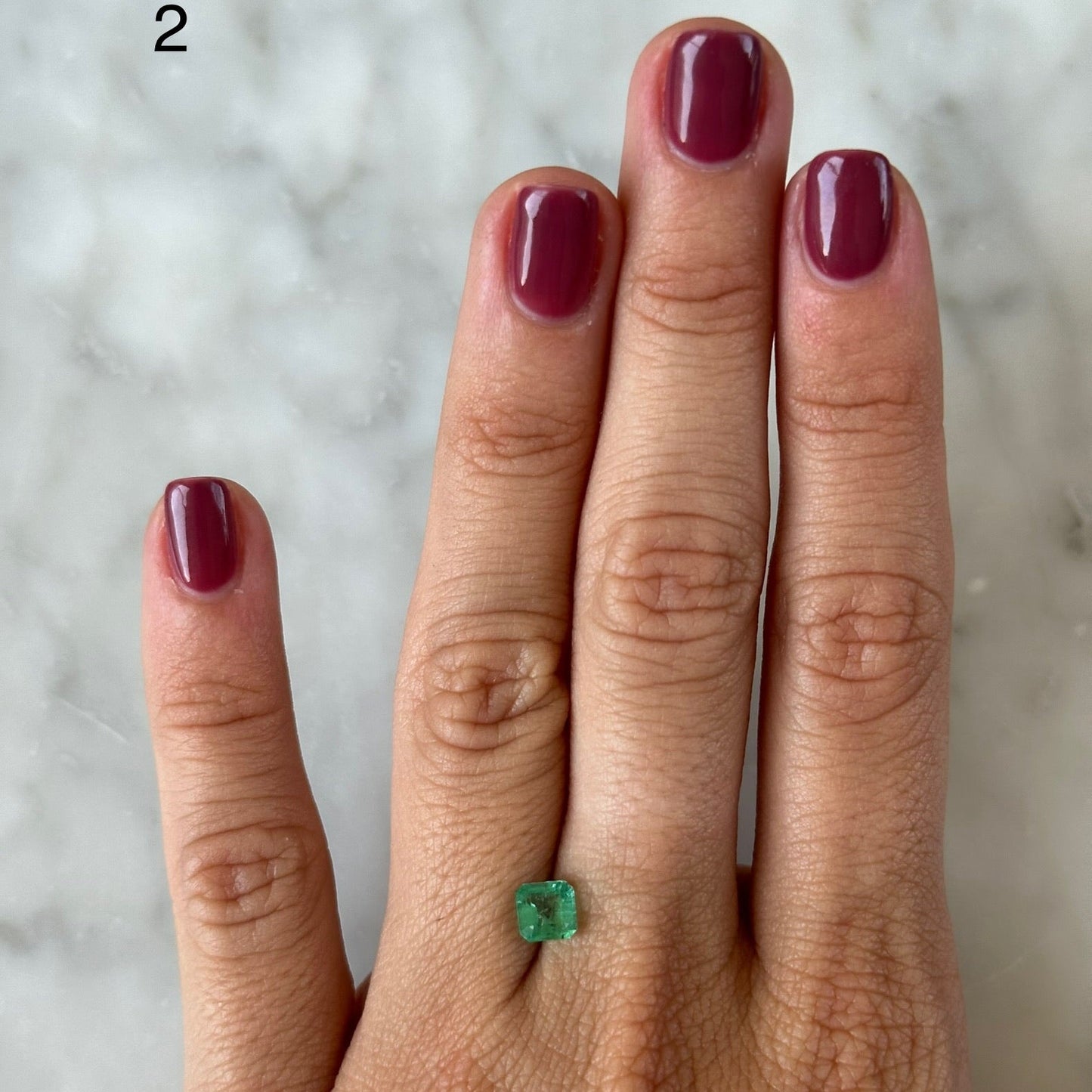 MINI BESPOKE 0.76CT EMERALD RING