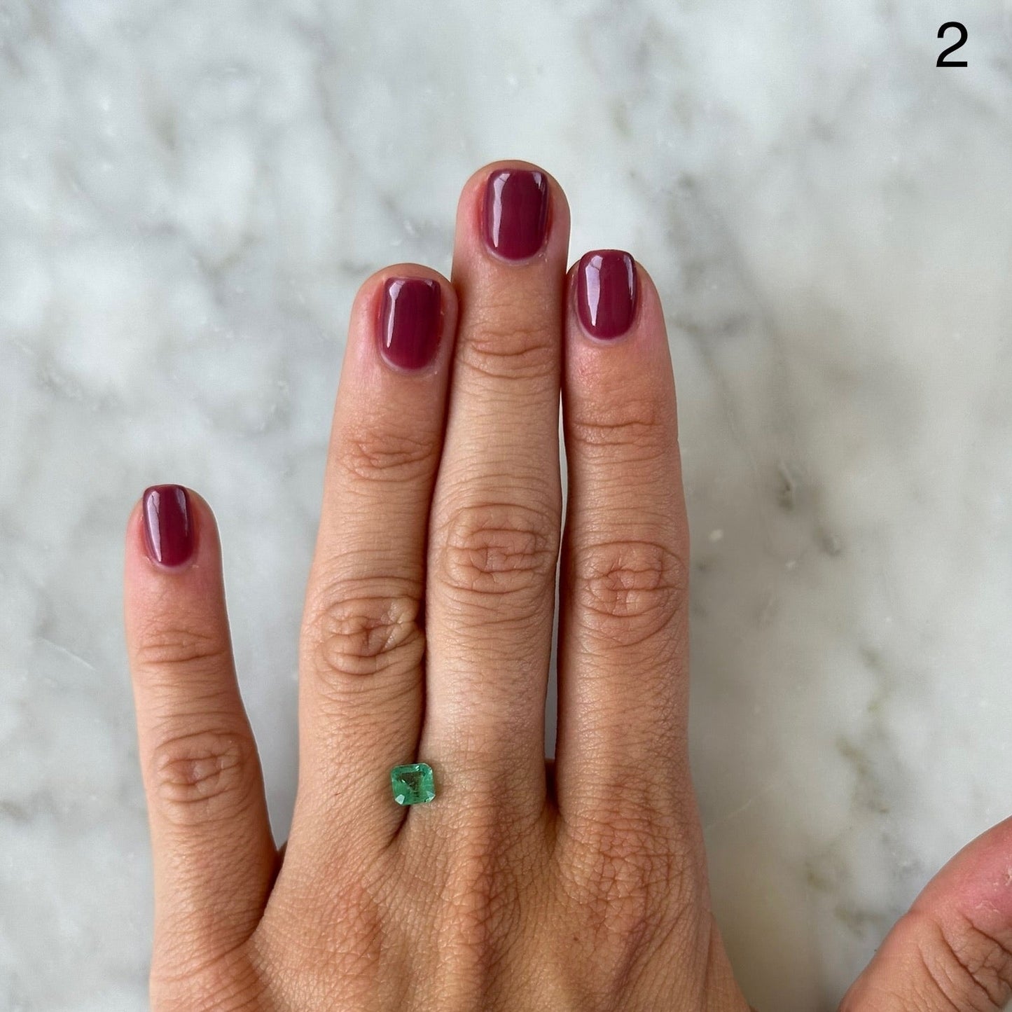 MINI BESPOKE 0.76CT EMERALD RING
