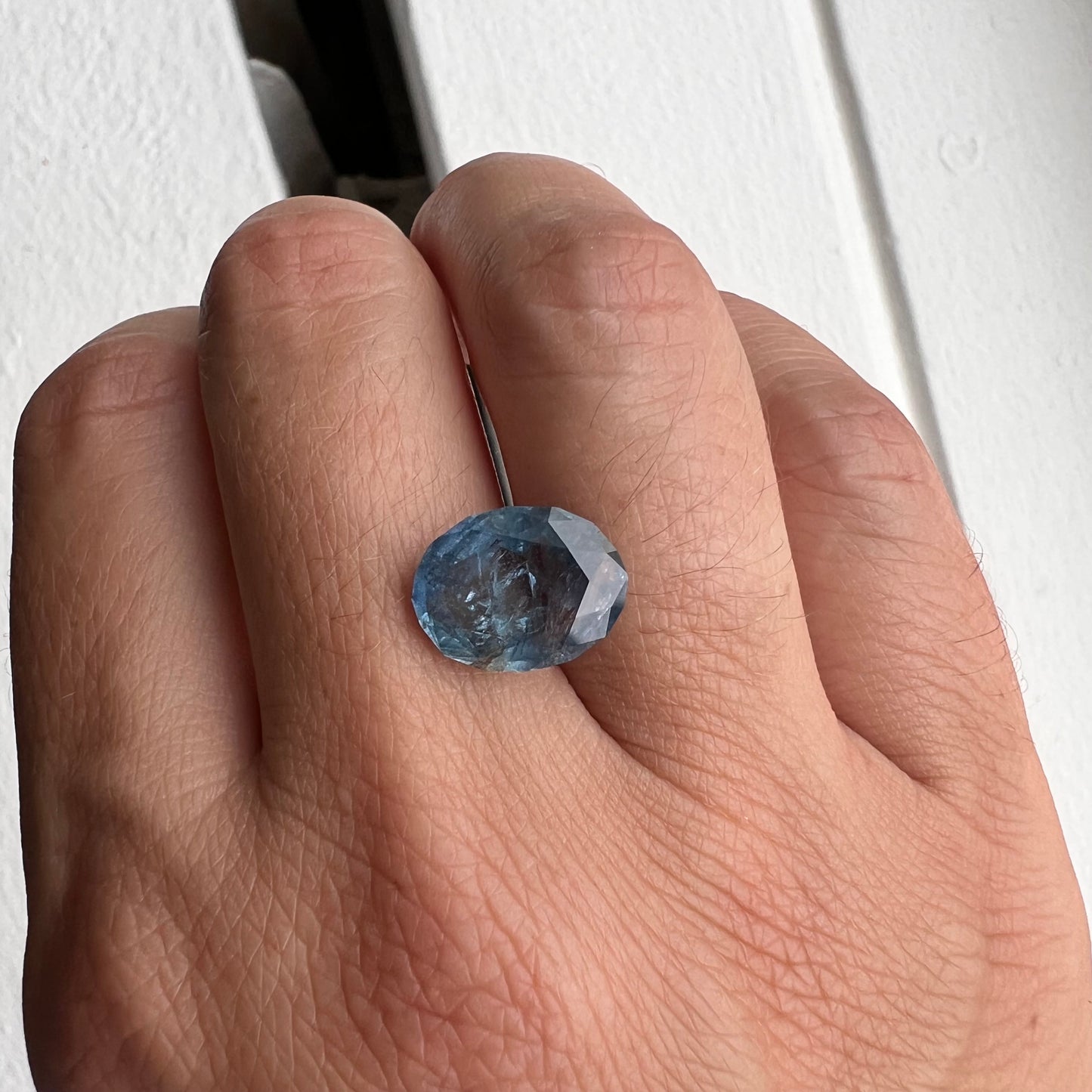 BESPOKE 6.24CT BLUE SAPPHIRE RING
