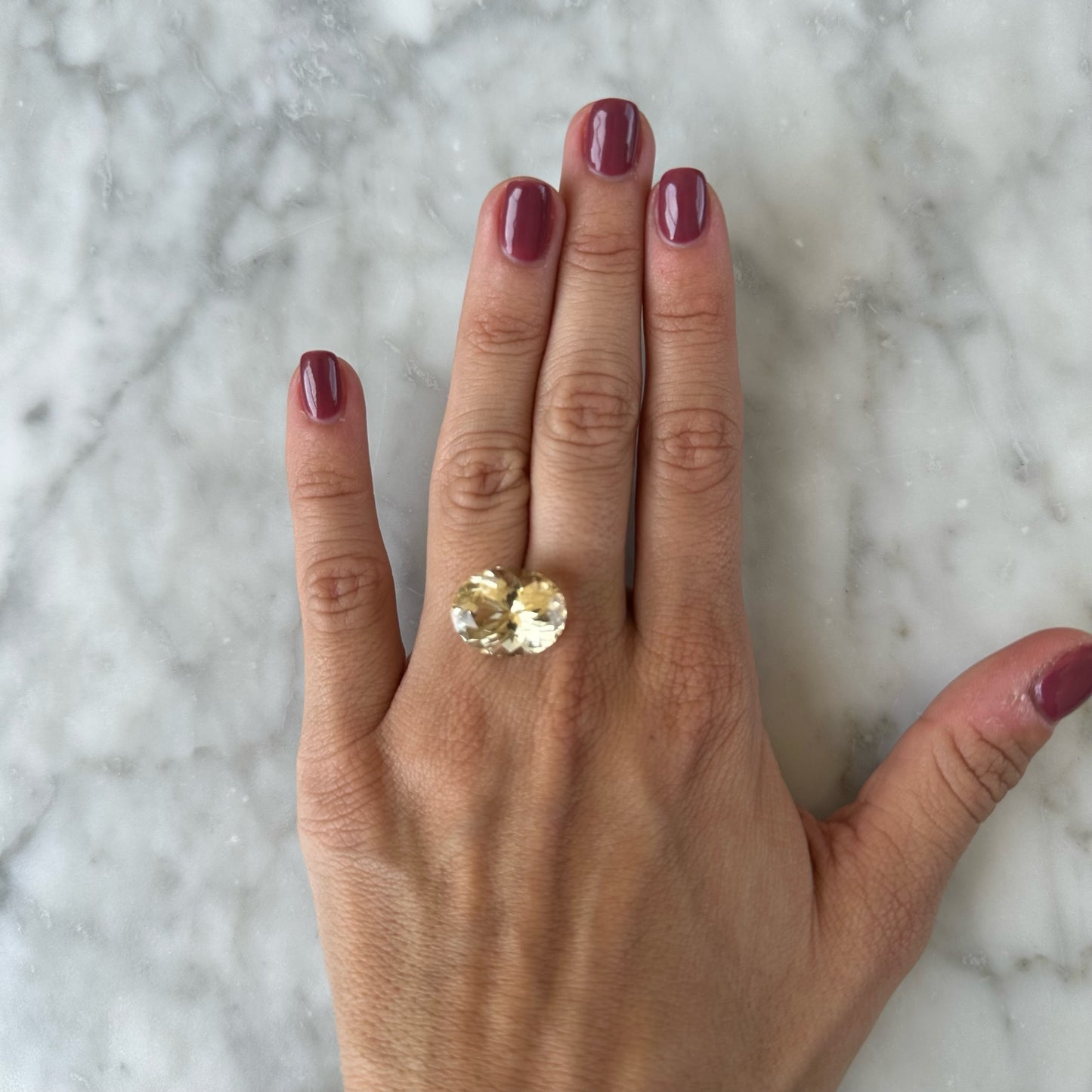 BESPOKE CITRINE OVAL RING
