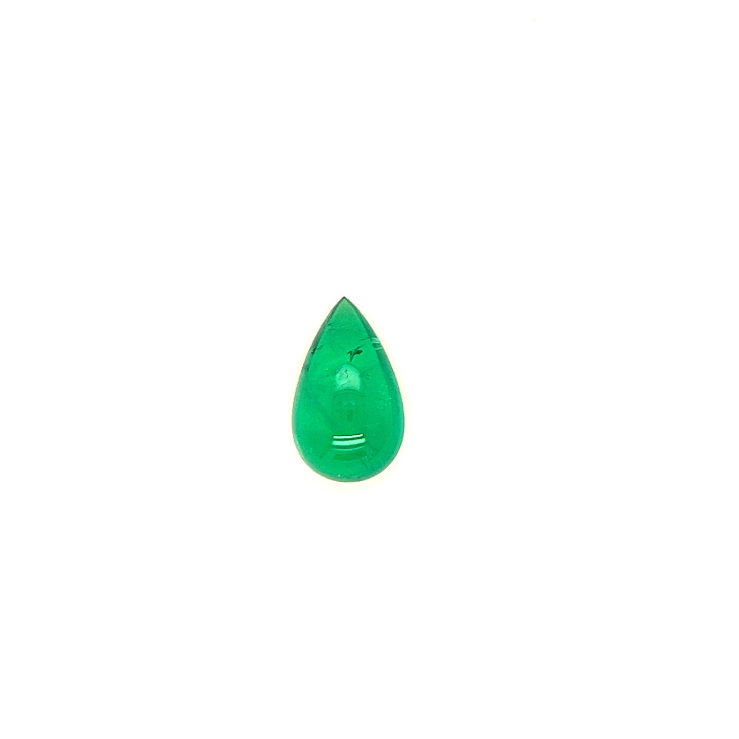 BESPOKE PEAR CABOCHON MUZO EMERALD RING