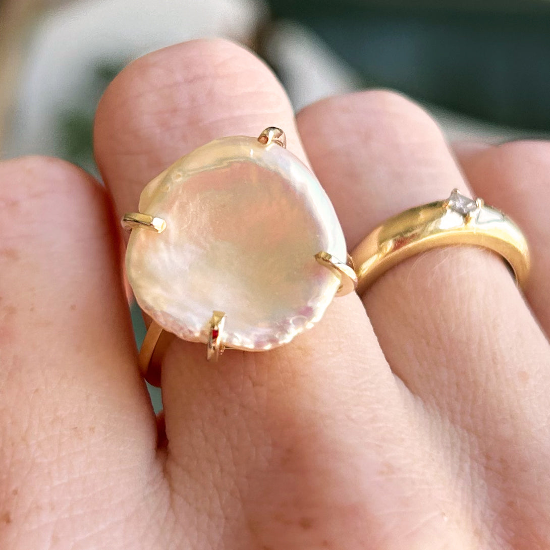 Petal Pearl Ring
