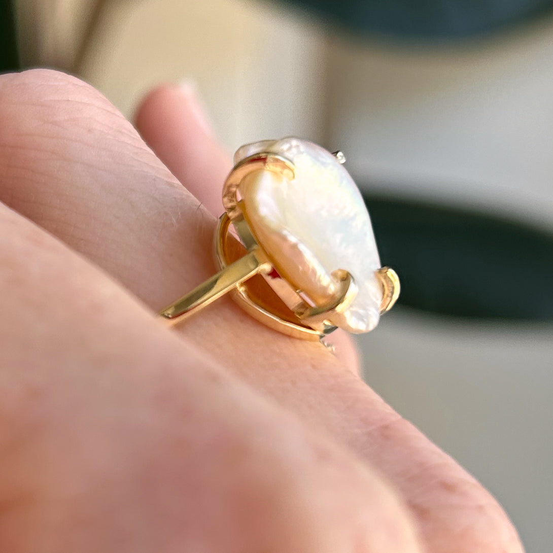 Petal Pearl Ring