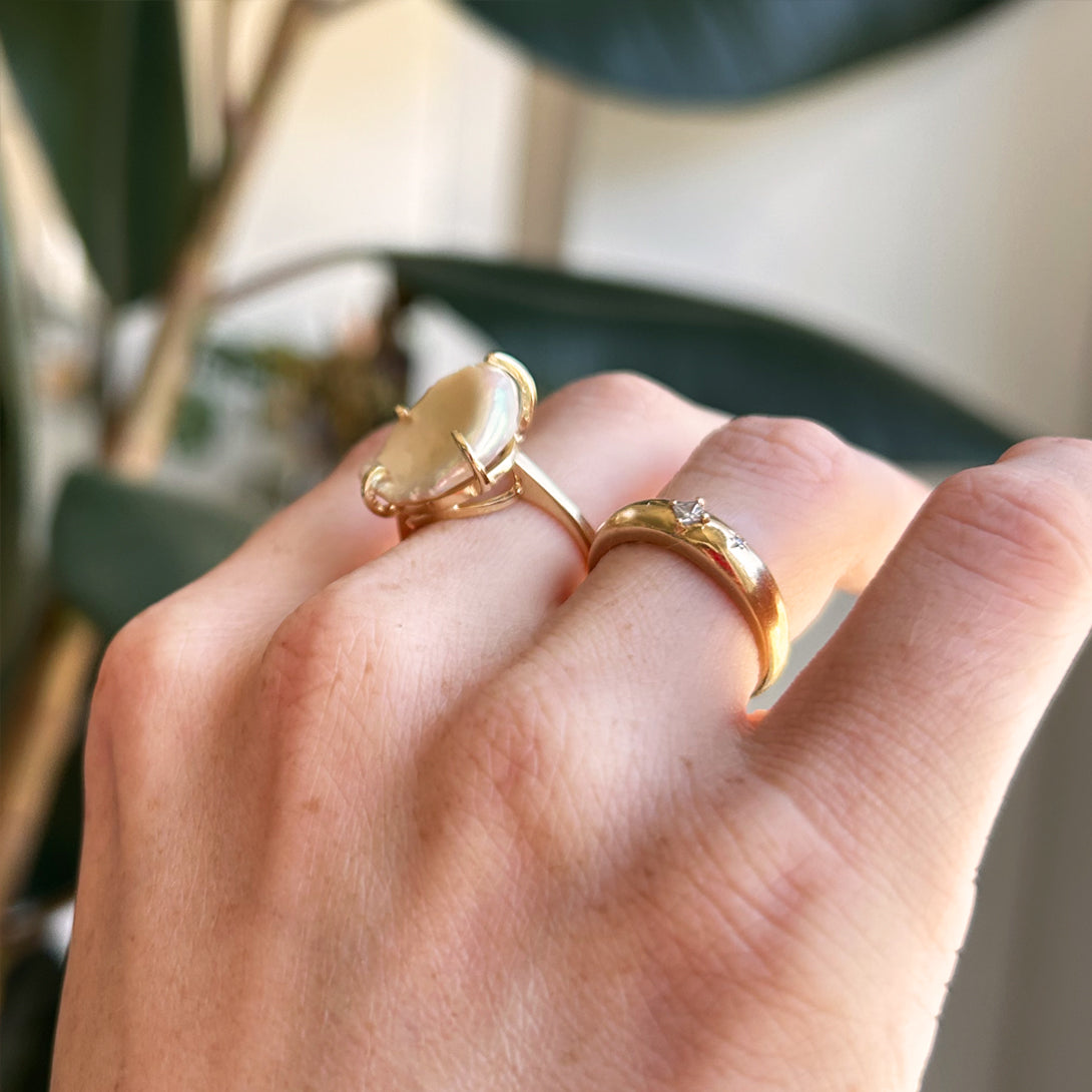 Petal Pearl Ring