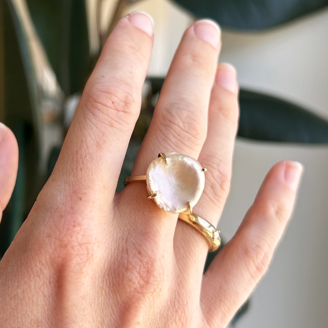 Petal Pearl Ring