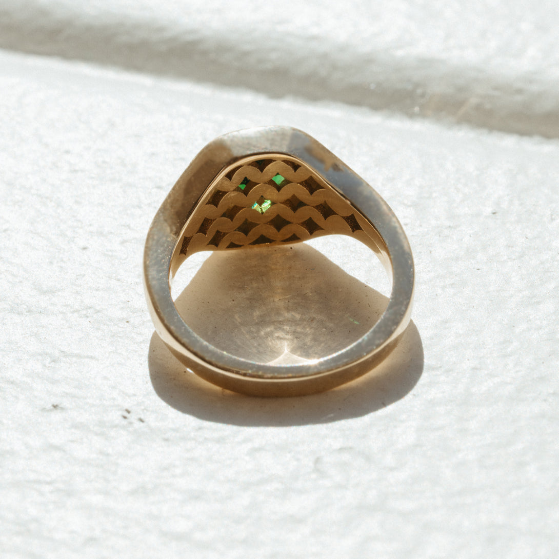 0.49CT MUZO EMERALD RIPPLE RING