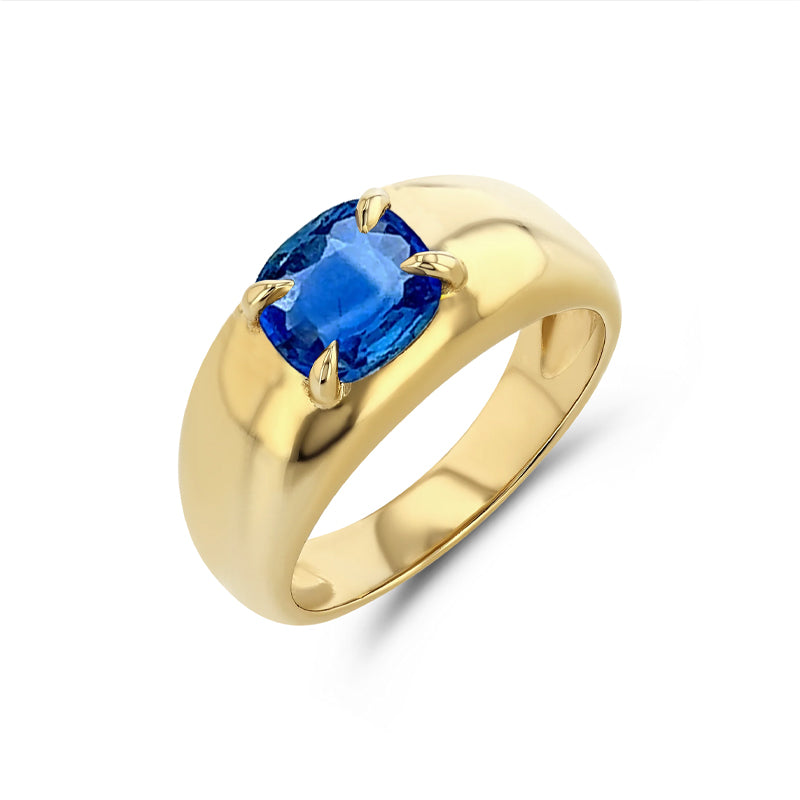 1.12ct CUSHION CUT SAPPHIRE CLOUD RING