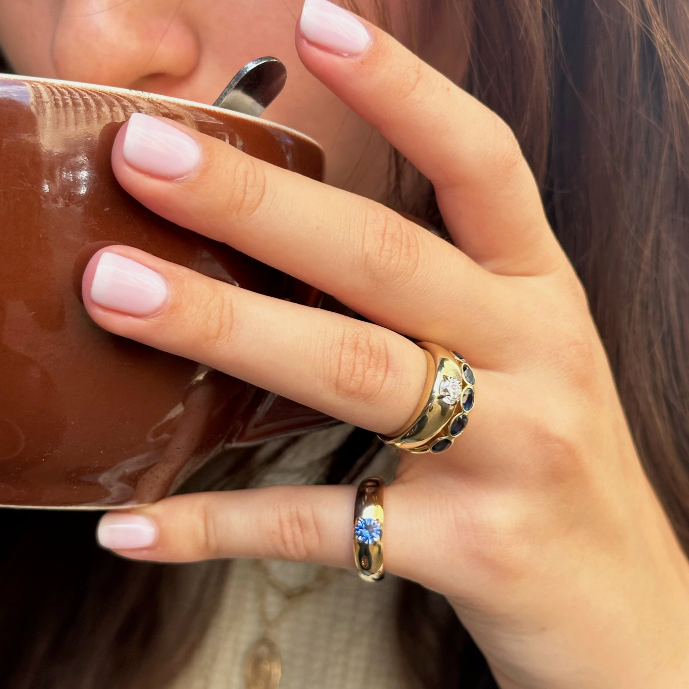 Sapphire Petite Cloud Ring