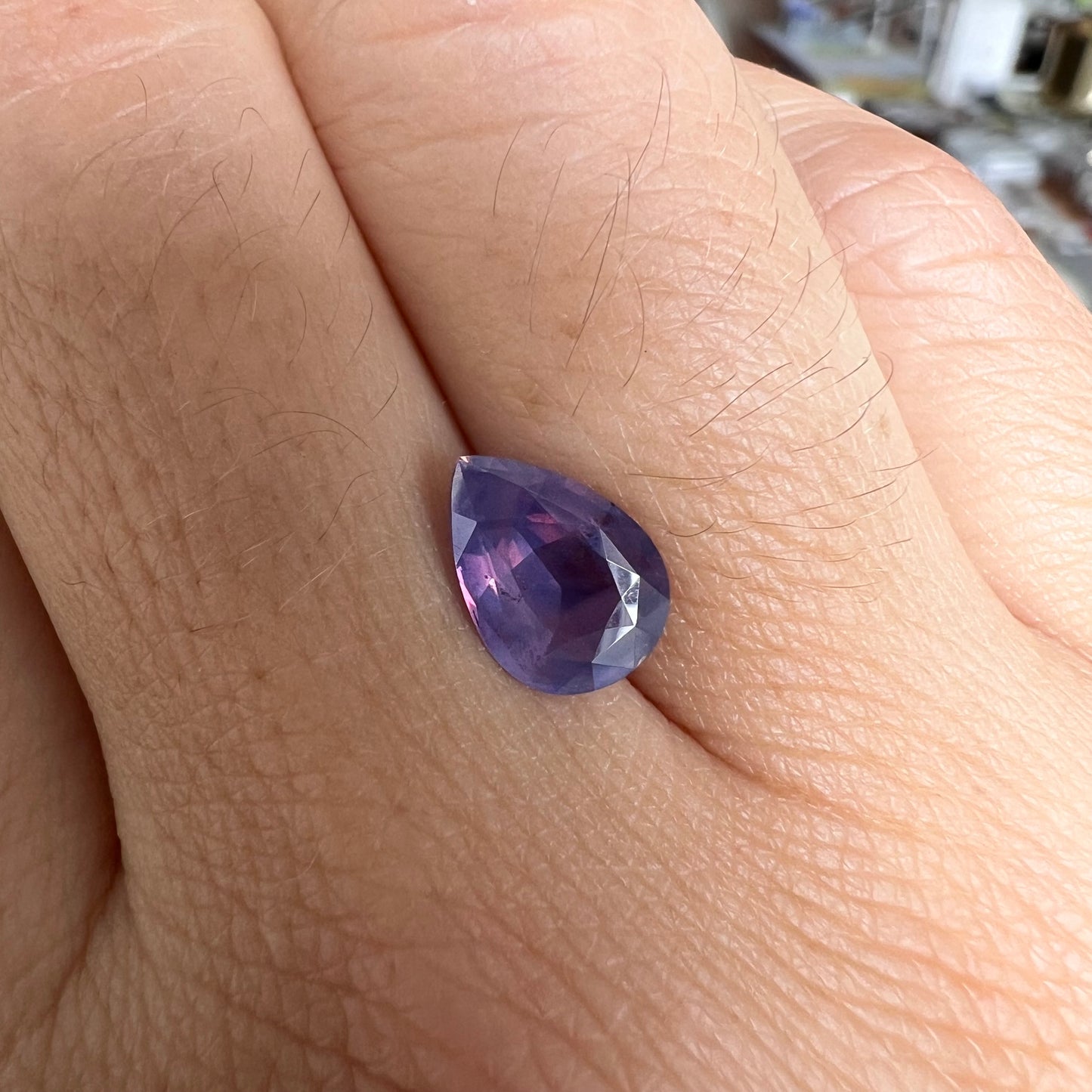 BESPOKE 2.06CT VIOLET SAPPHIRE RING