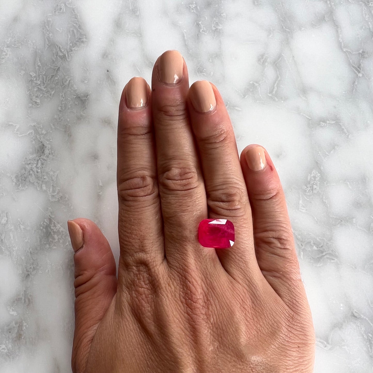 9.03CT VIVID PINK SPINEL RING