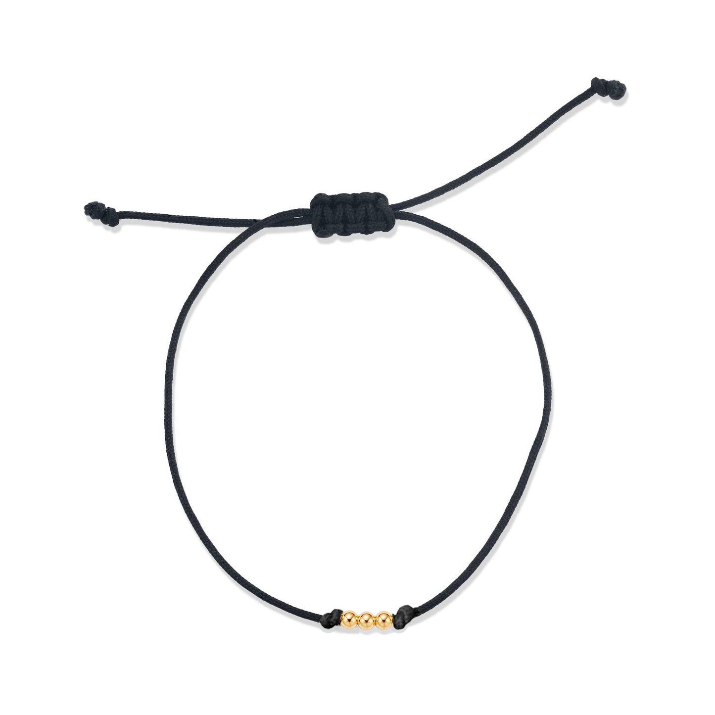 THREE BEAD STRING BRACELET