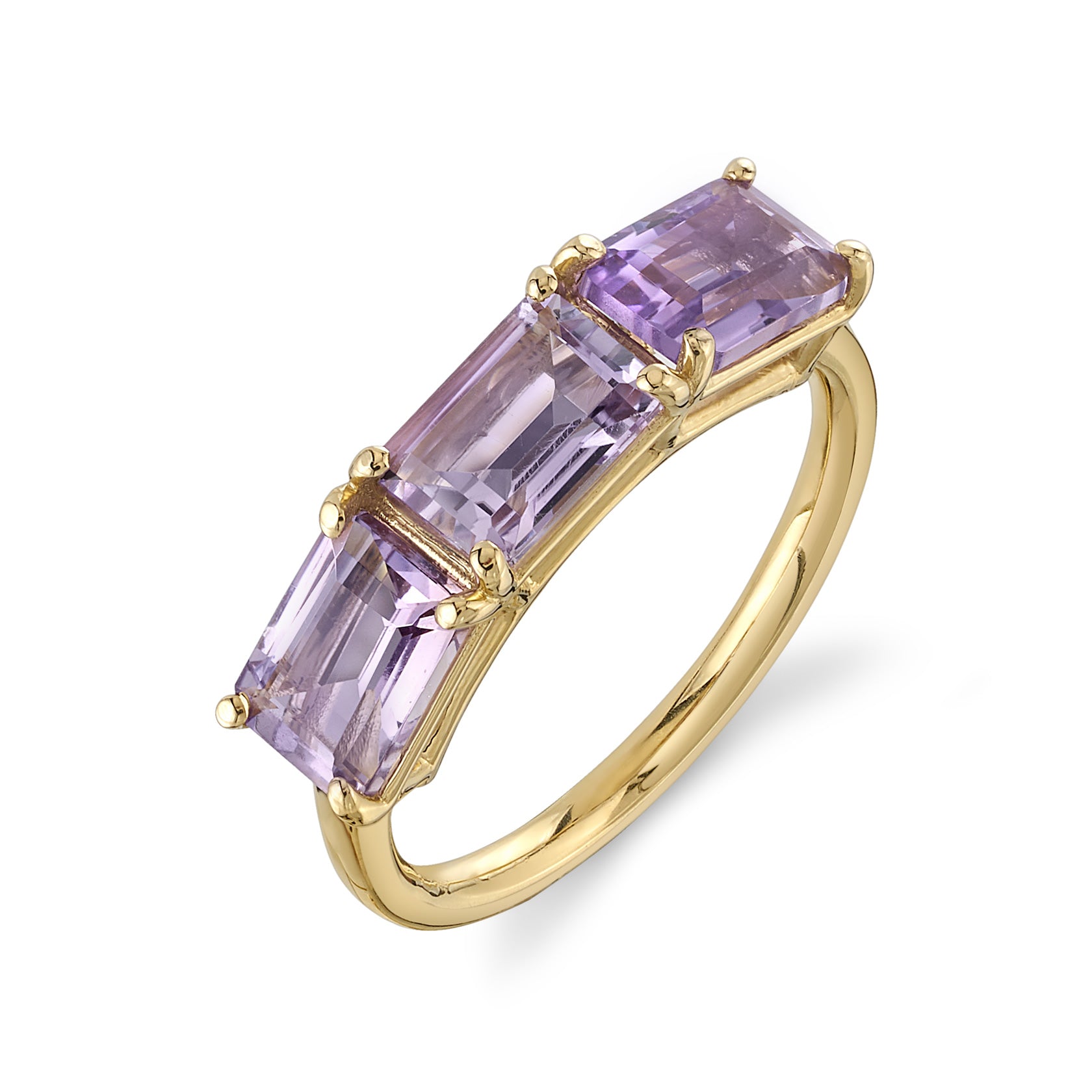 AMETHYST ROSA BIRTHSTONE RING – Starling - Main Image