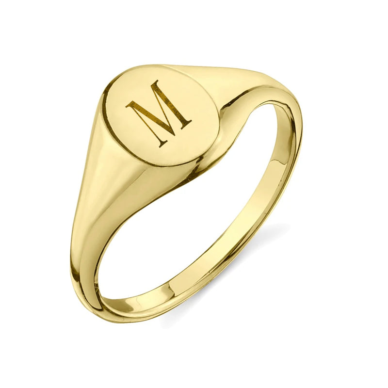 SAMPLE "M" PETITE SIGNET RING