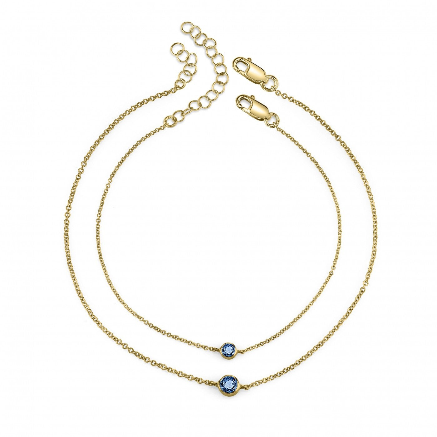 blue sapphire, yellow gold