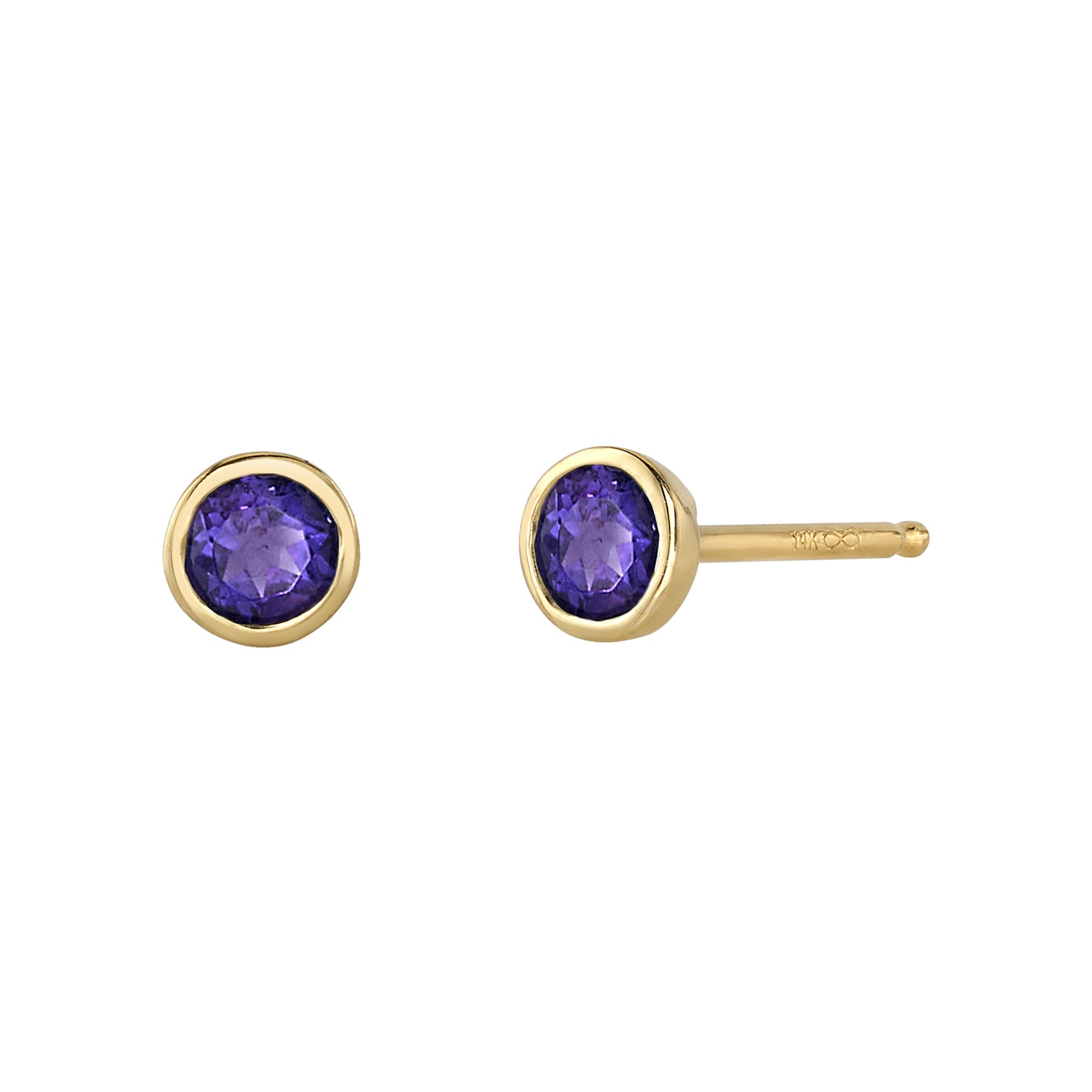 AMETHYST BIRTHSTONE EARRINGS February Birthdays – Starling