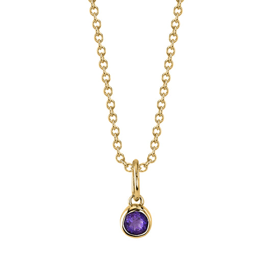 AMETHYST BIRTHSTONE CHARM