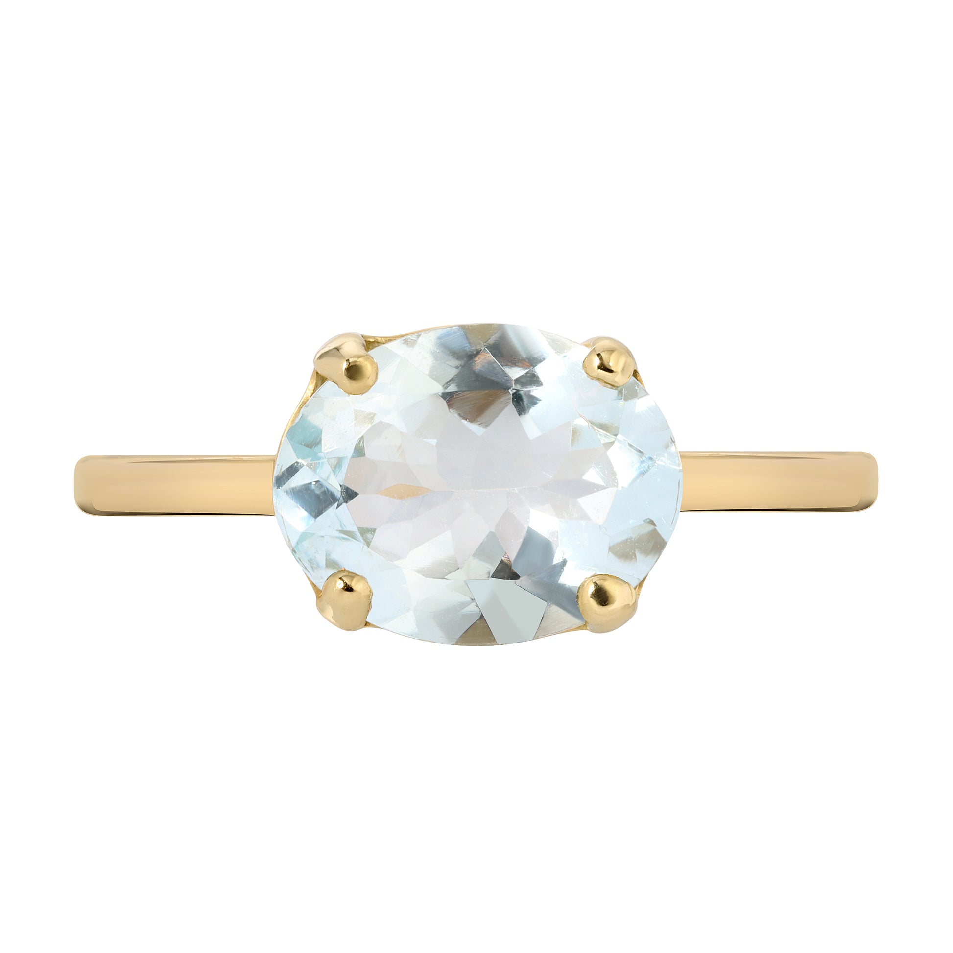 AQUAMARINE BIRTHSTONE RING