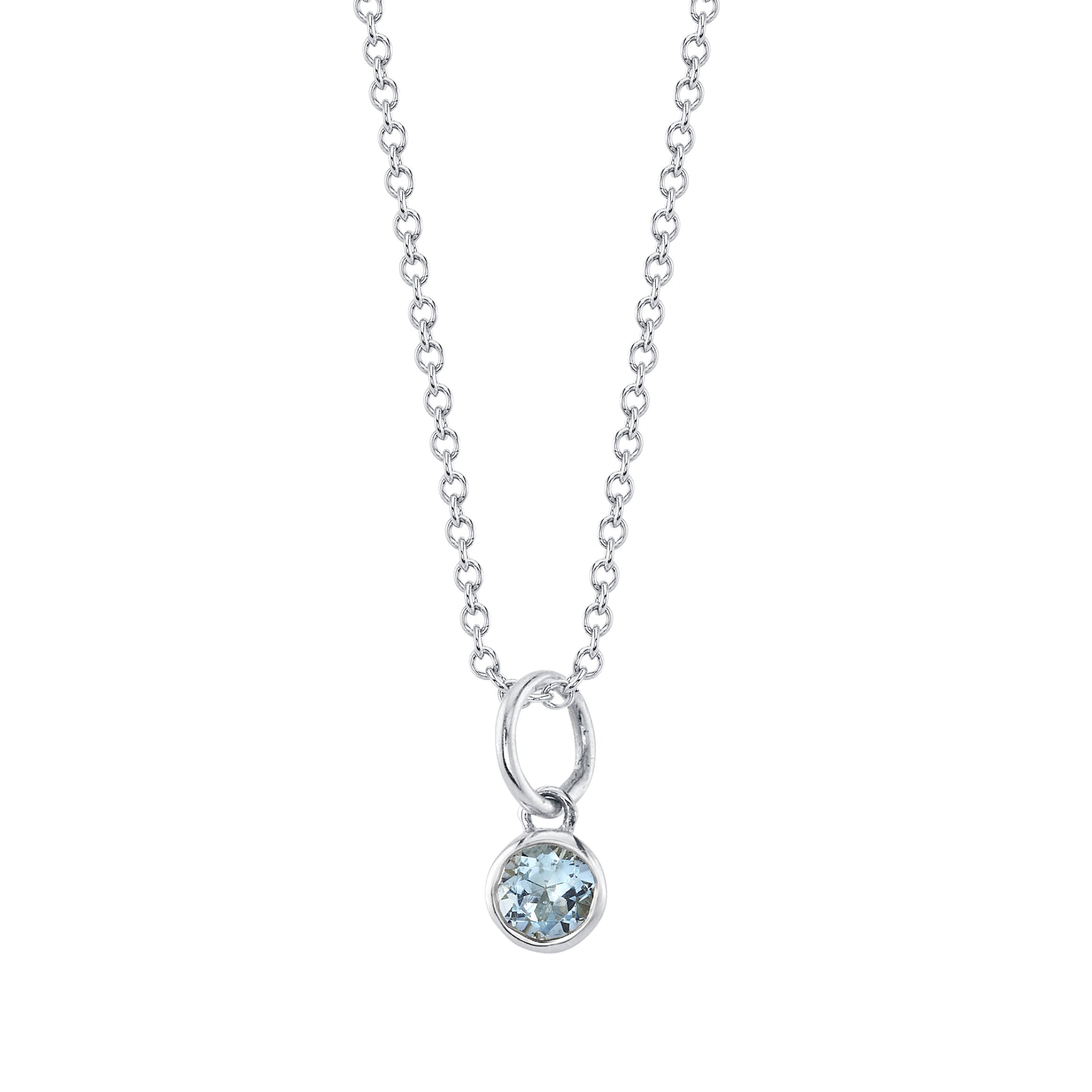 AQUAMARINE BIRTHSTONE CHARM