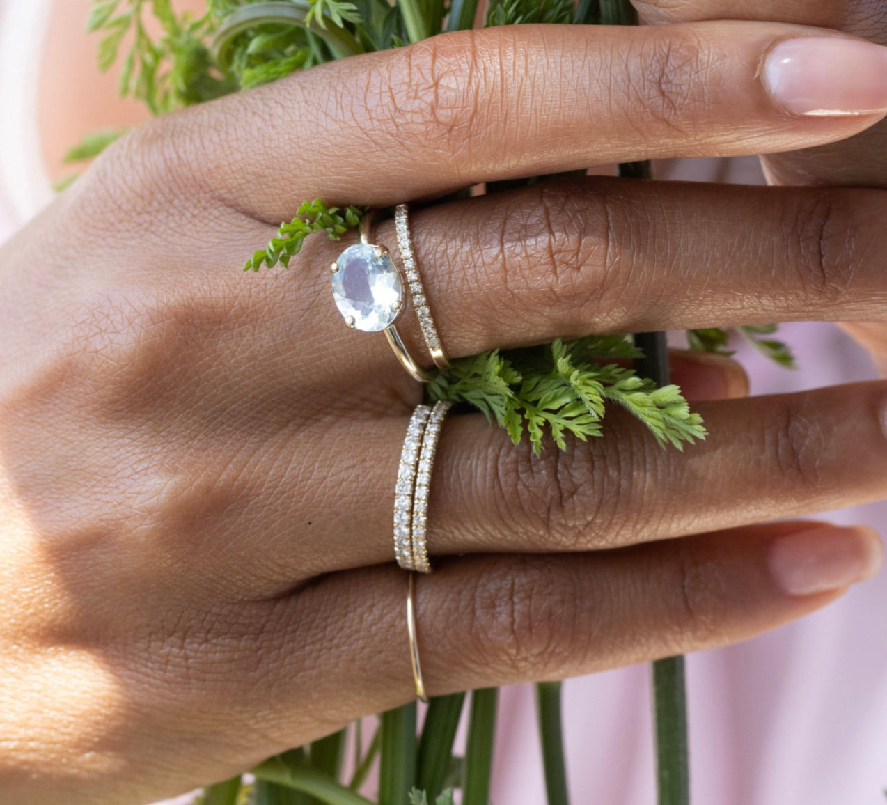 AQUAMARINE BIRTHSTONE RING