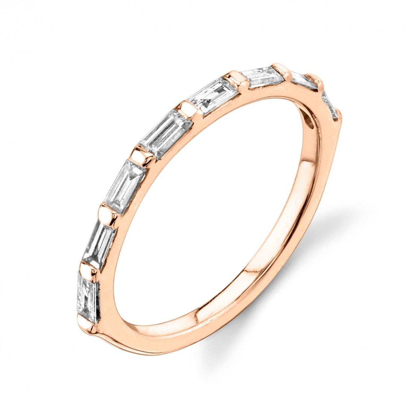 rose gold, white diamond