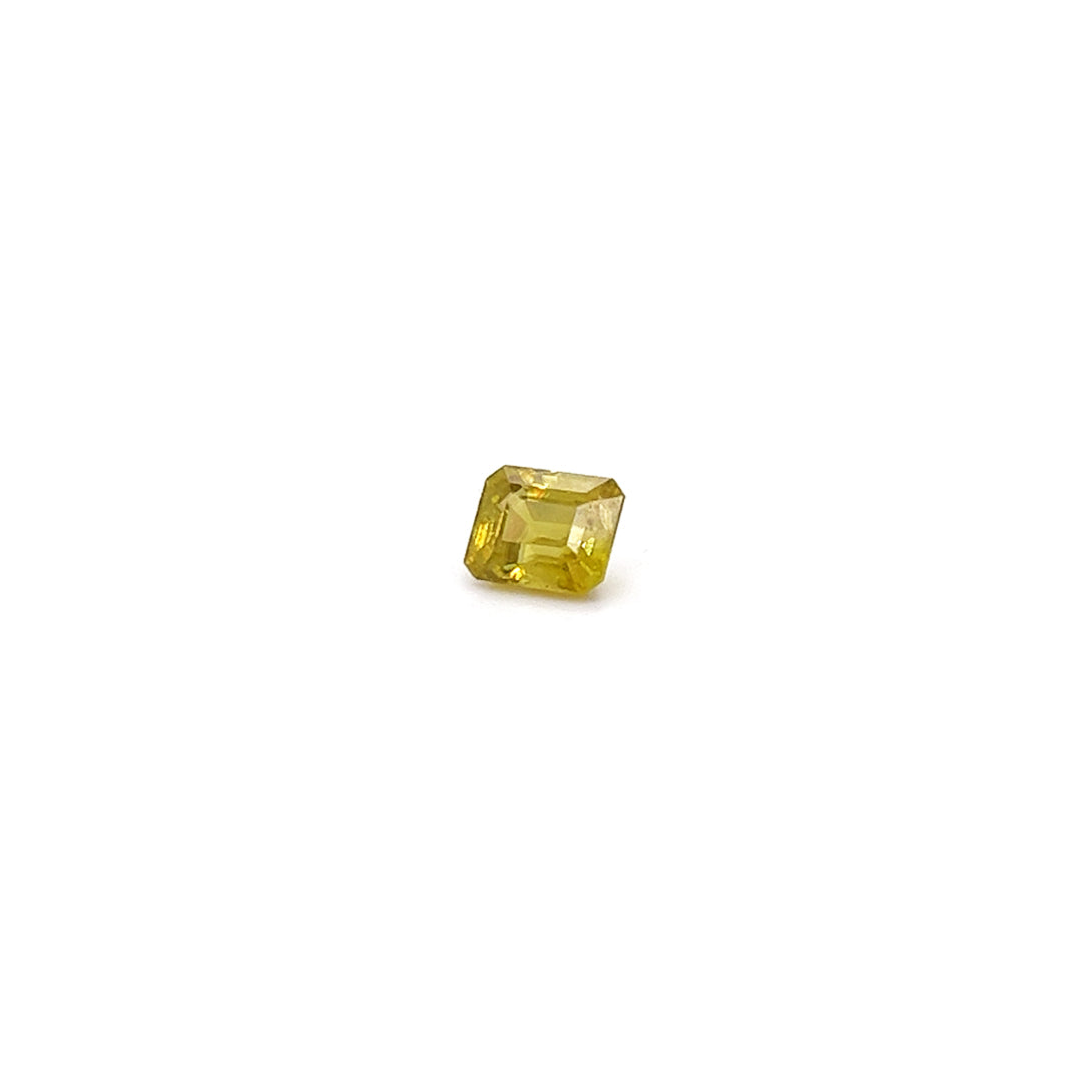 BESPOKE EMERALD CUT SPHENE RING