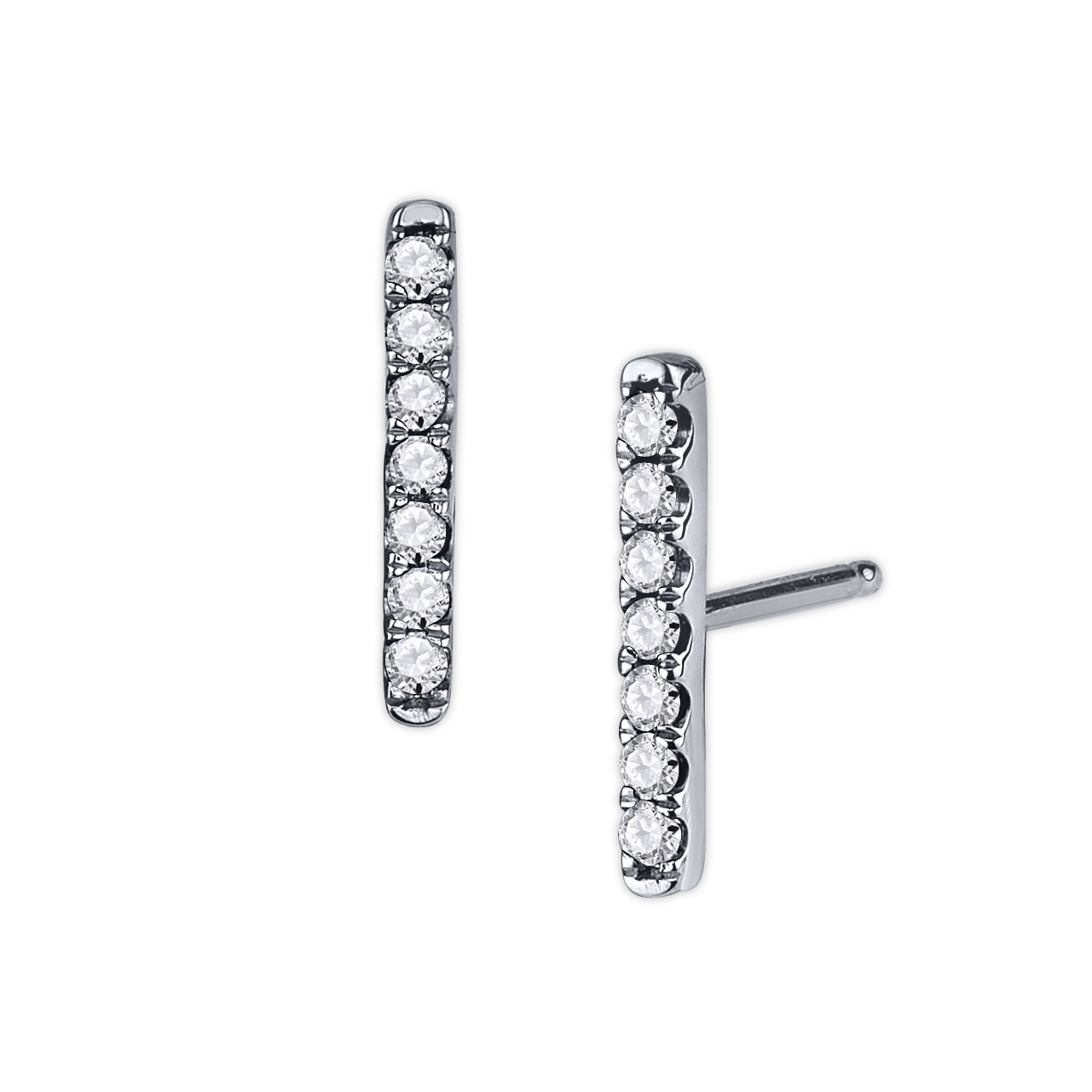 DIAMOND LINE EARRINGS