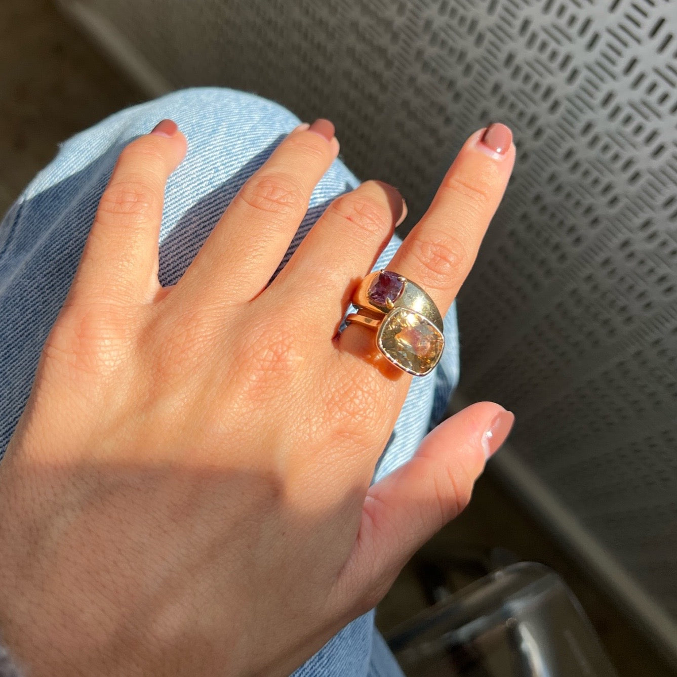 9CT CITRINE GEORGIA BIRTHSTONE RING