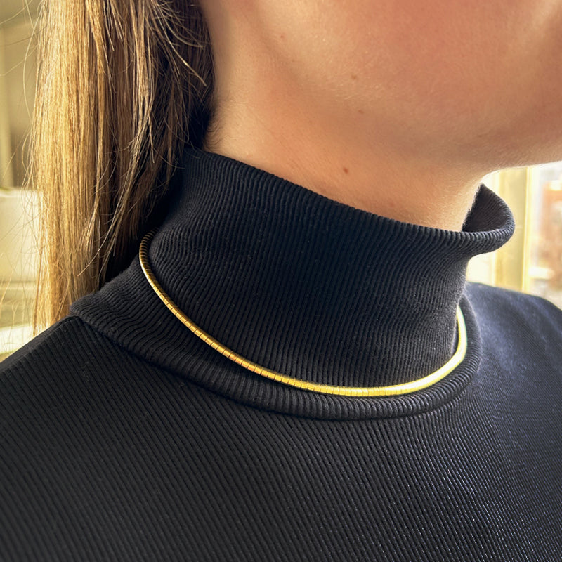 Vintage Italian Omega Necklace
