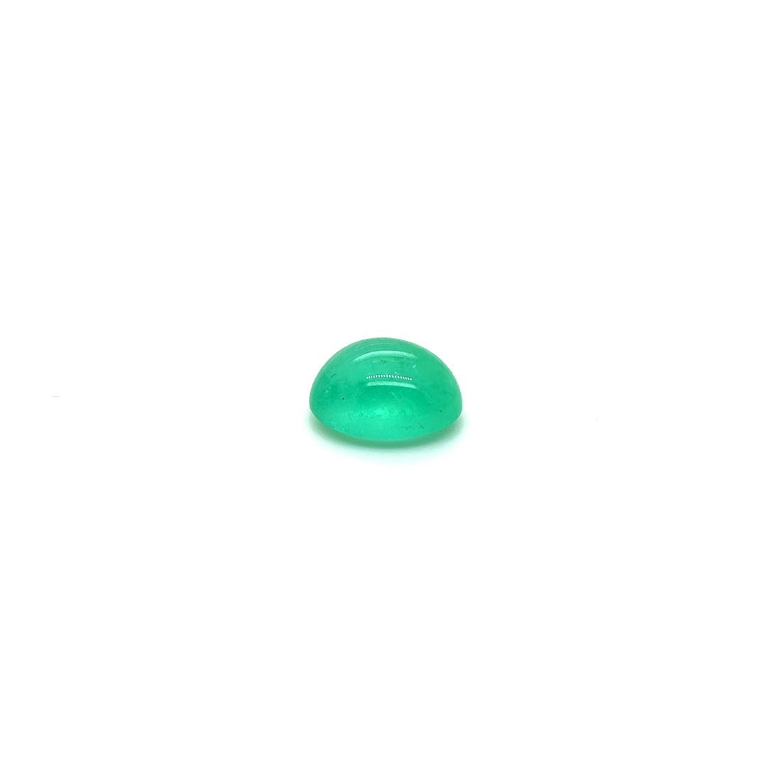 BESPOKE 6.84CT CABOCHON MUZO EMERALD RING