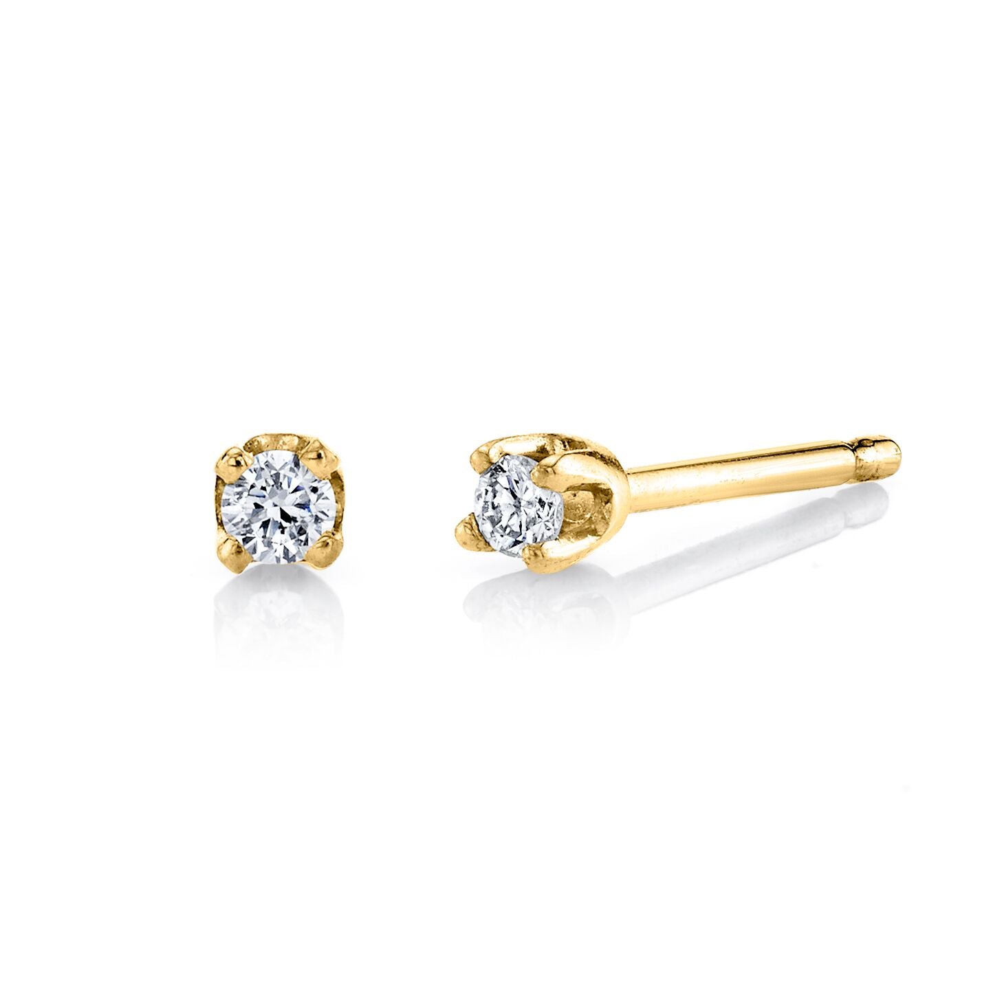 yellow gold, white diamond