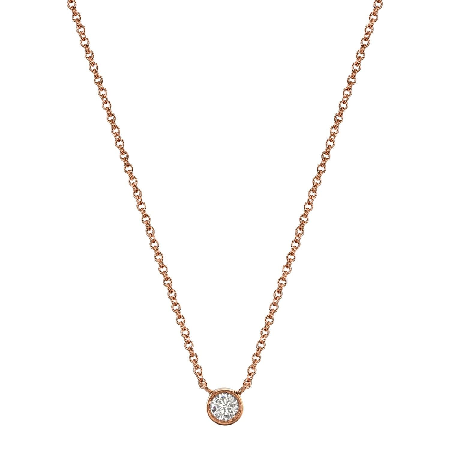 white diamond, rose gold