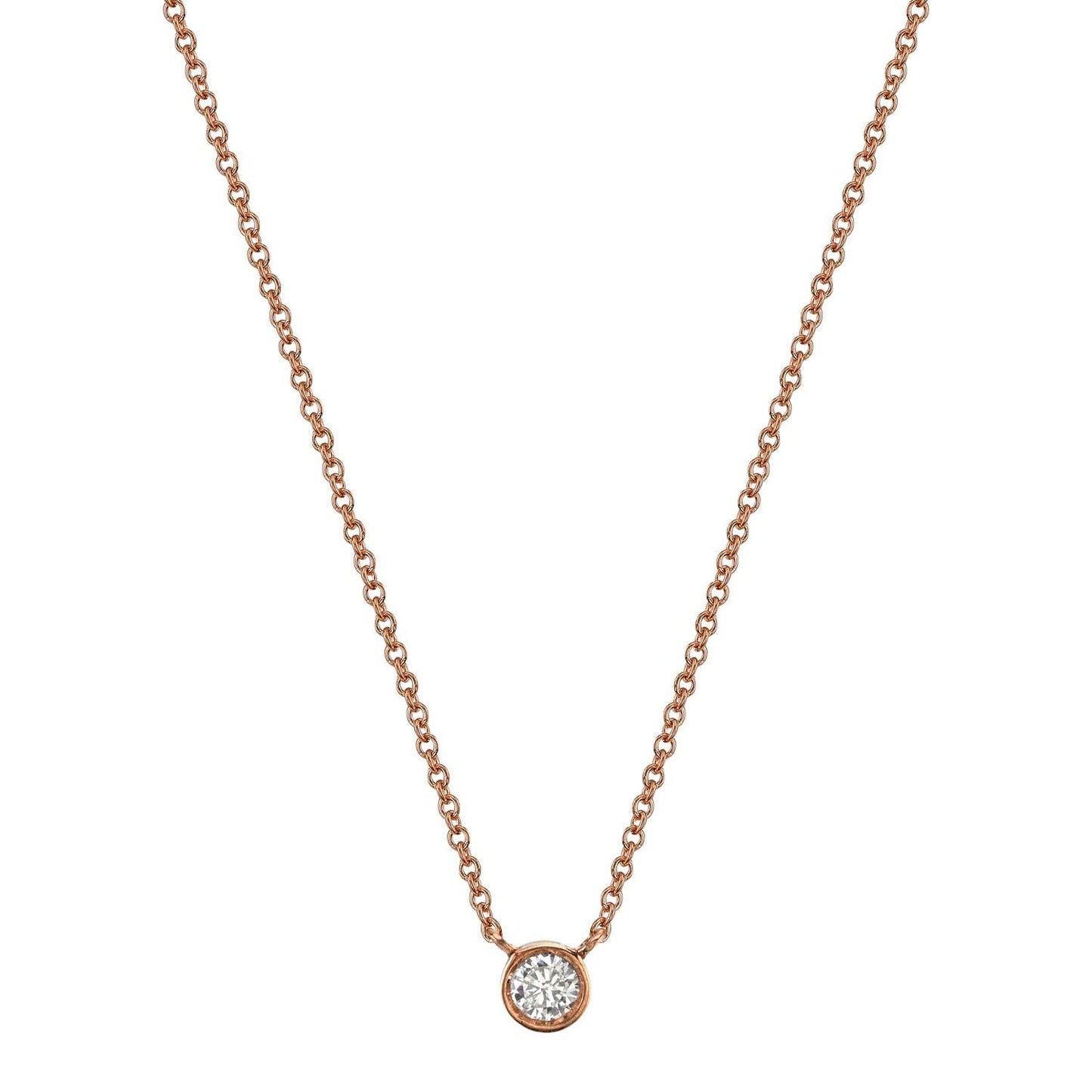 white diamond, rose gold
