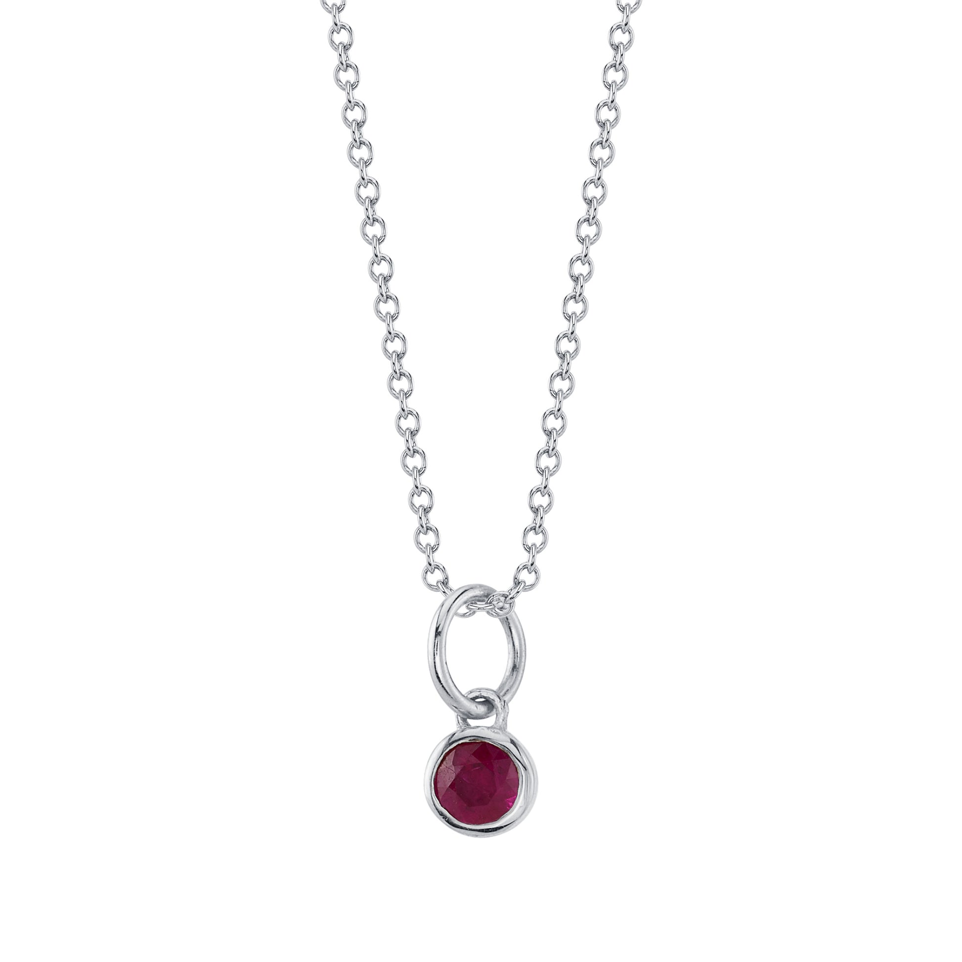 RUBY BIRTHSTONE CHARM