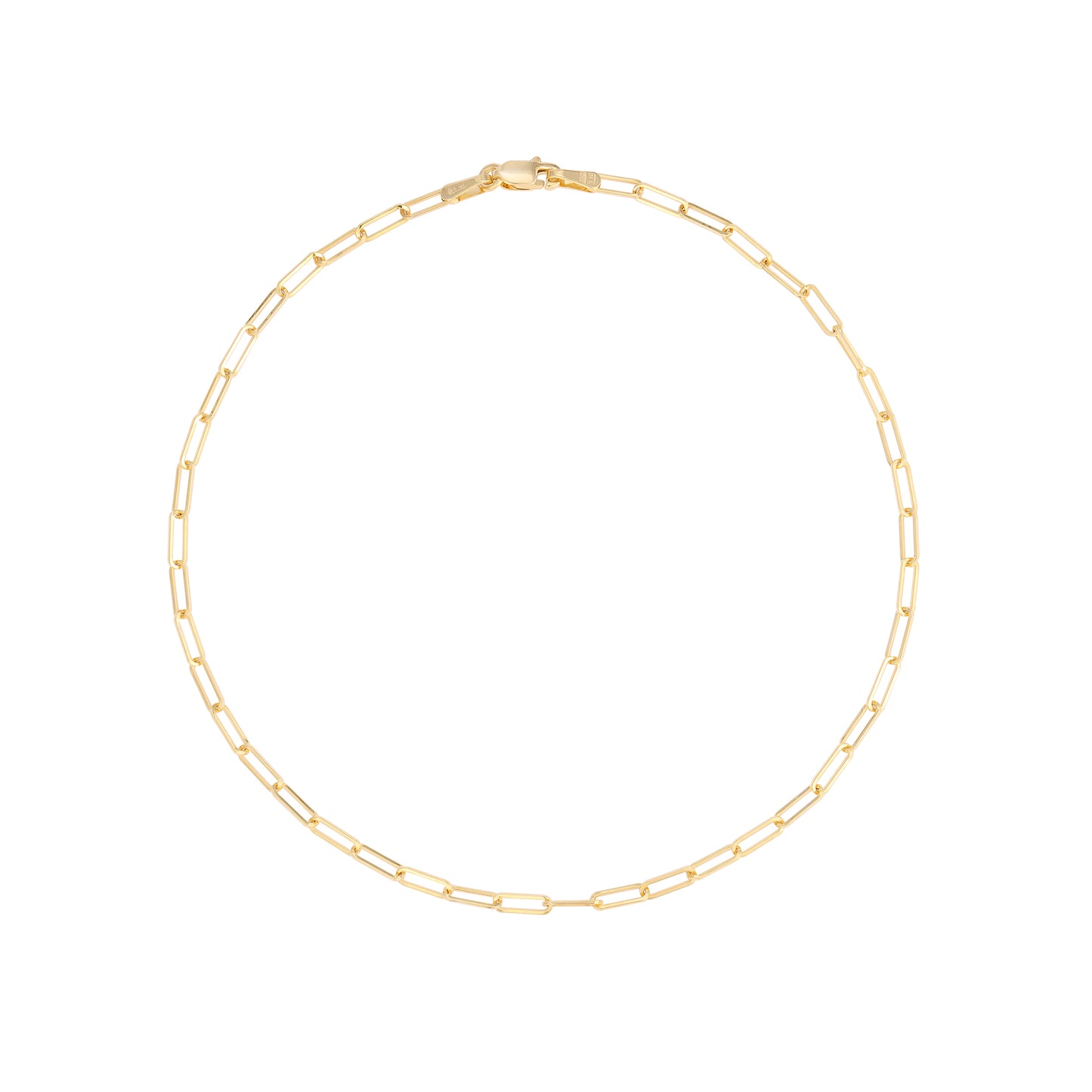 STAPLE CHAIN ANKLET