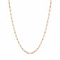 Staple Chain Necklace 14K Rose Gold / 16In