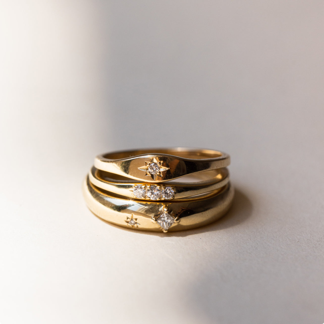 Mini Starburst Signet Ring