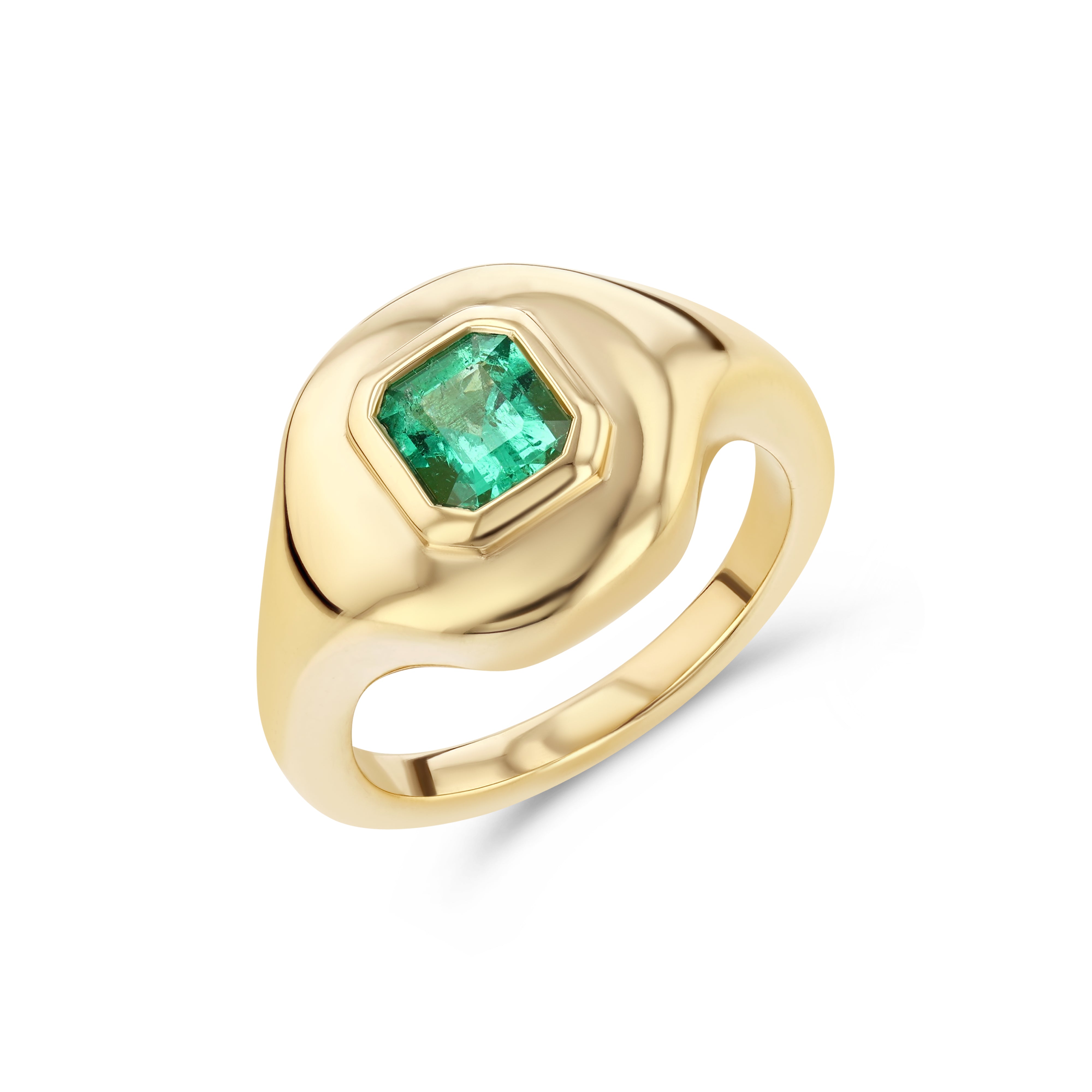 0.49CT MUZO EMERALD RIPPLE RING – Starling