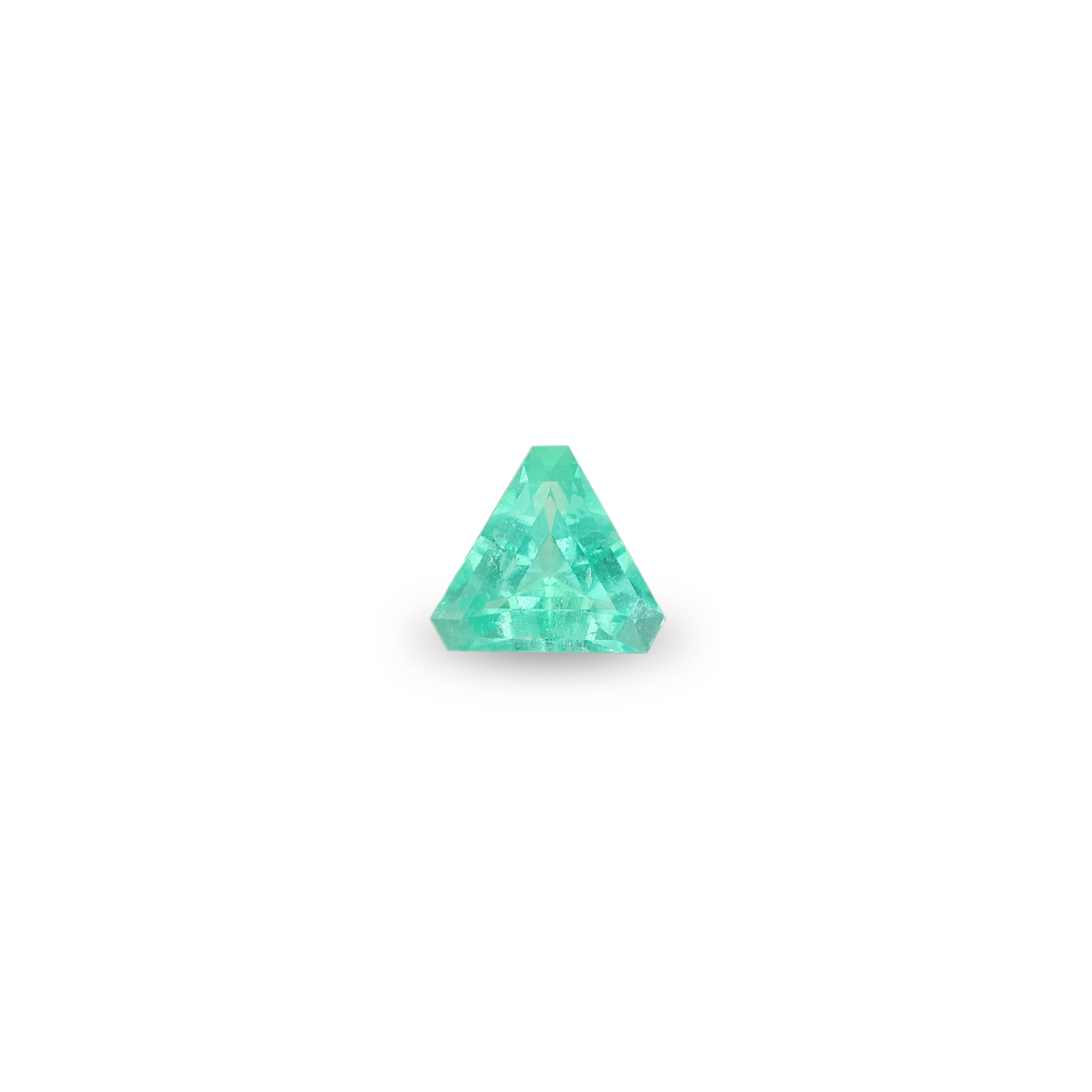 Bespoke 0.56ct Trilliant Muzo Emerald