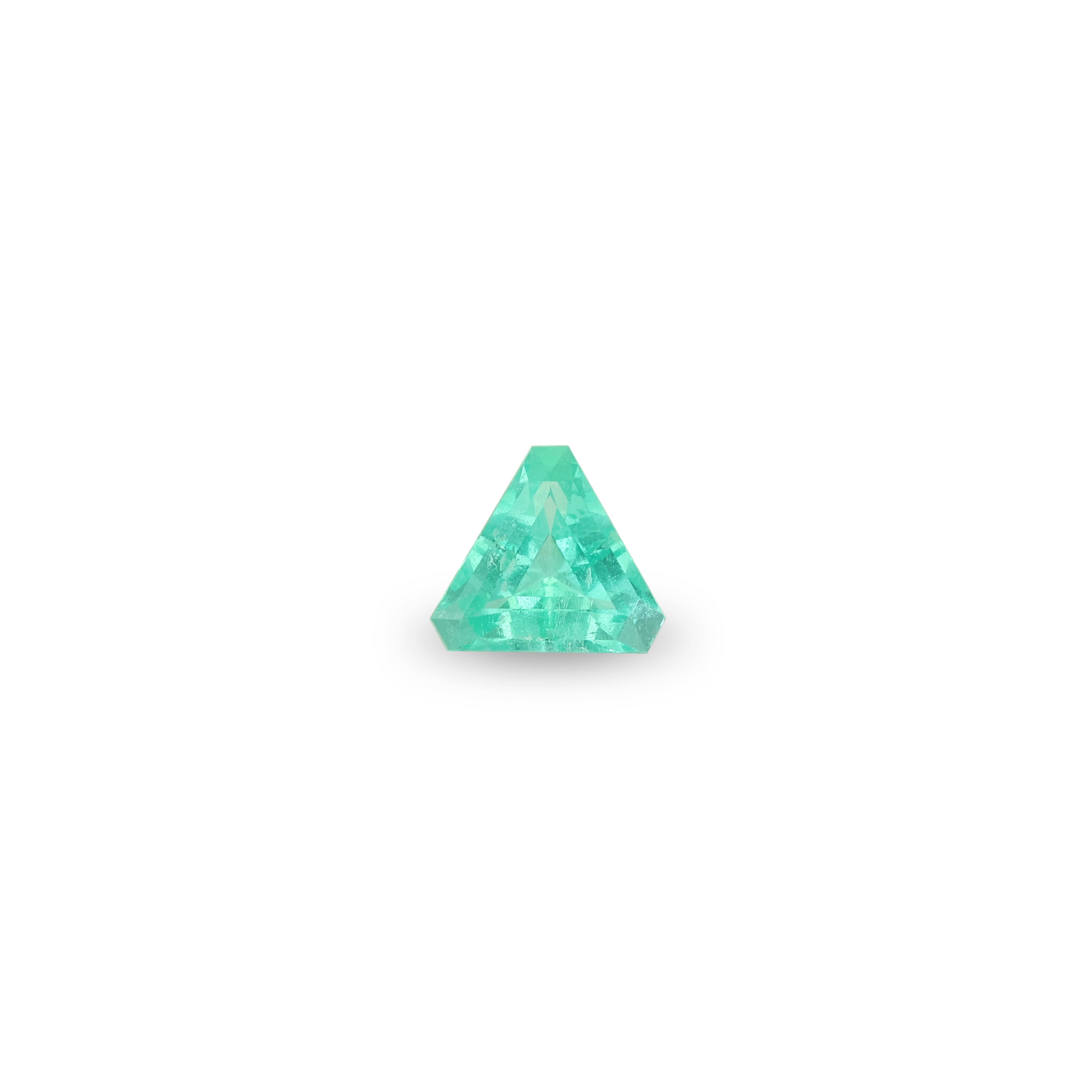 Bespoke 0.56ct Trilliant Muzo Emerald