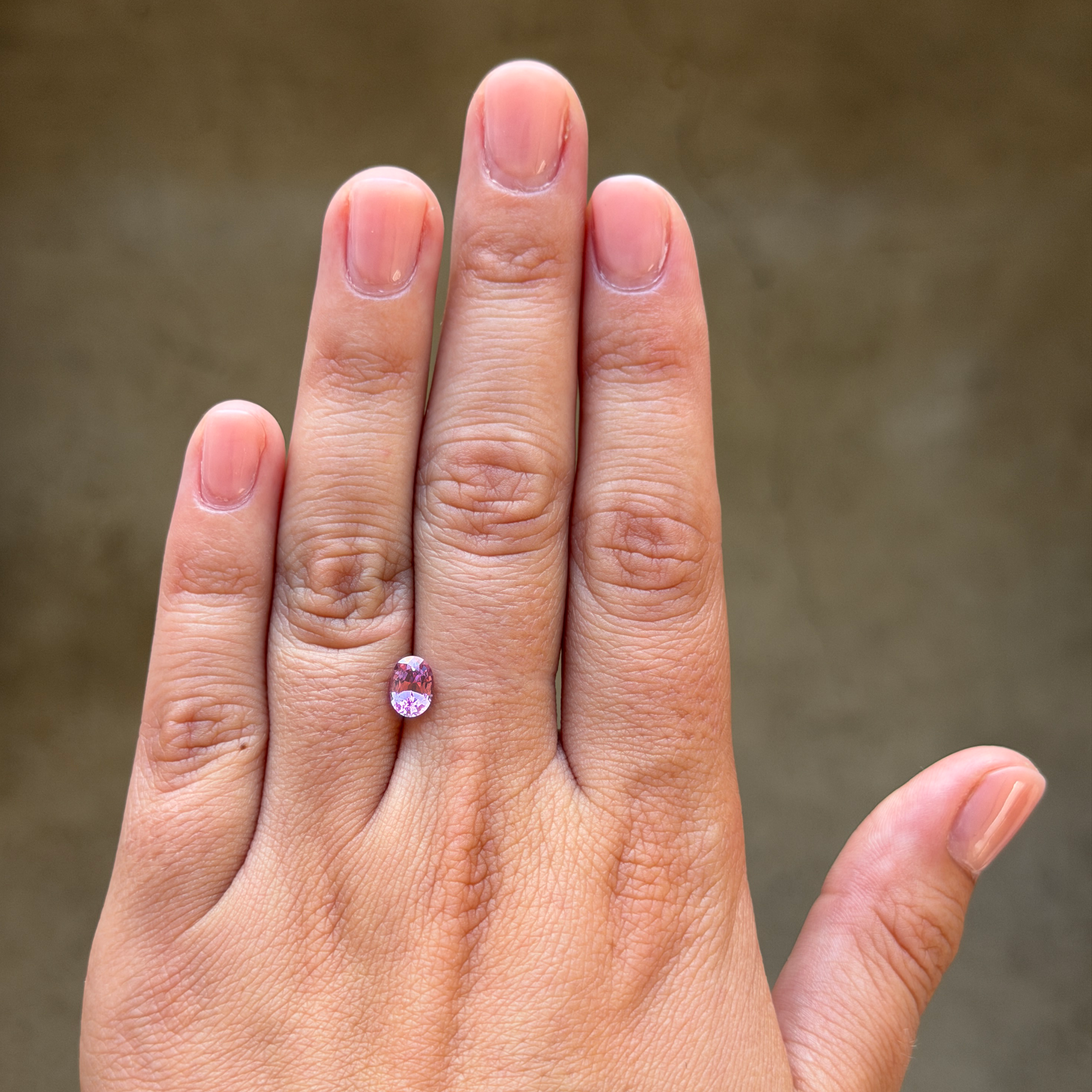 Bespoke 0.90ct Oval Pink Spinel