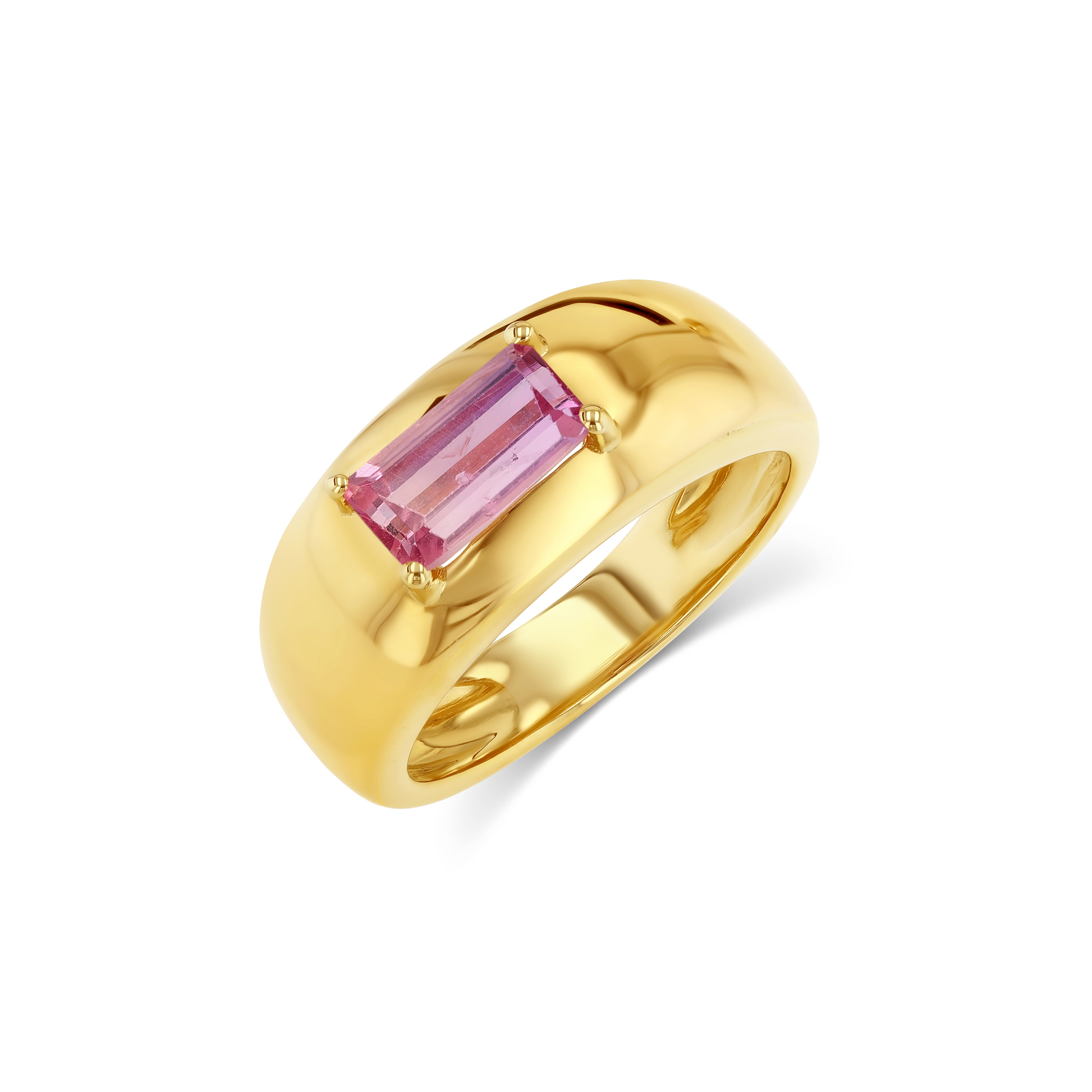 0.98ct Imperial Topaz Step Cut Cloud Ring