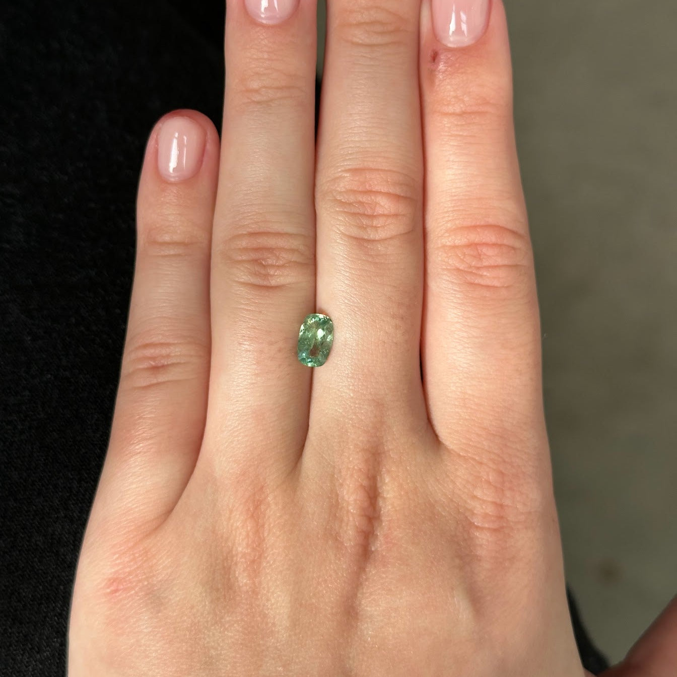 Bespoke 1.09ct Demantoid Garnet Cushion Cut