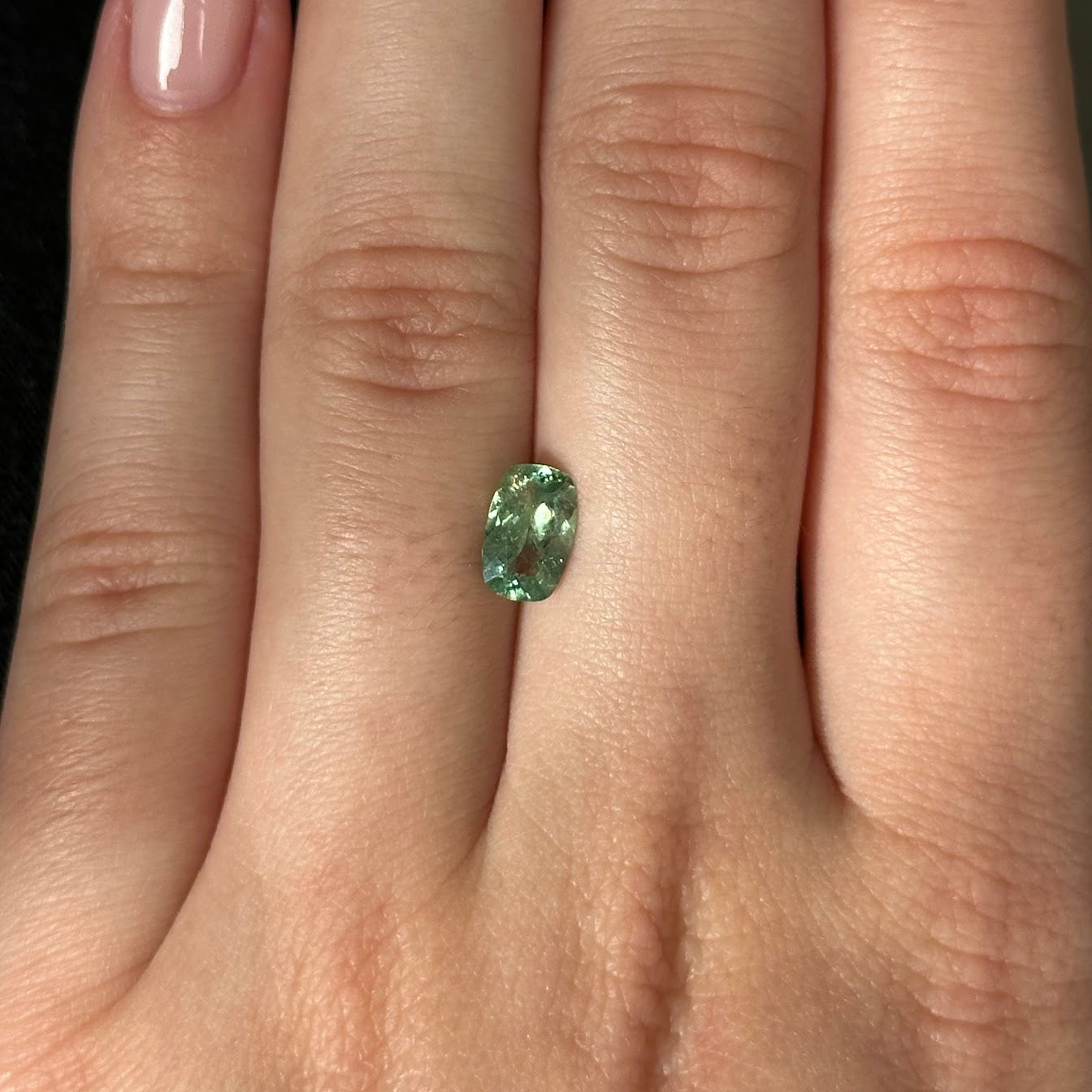 Bespoke 1.09ct Demantoid Garnet Cushion Cut